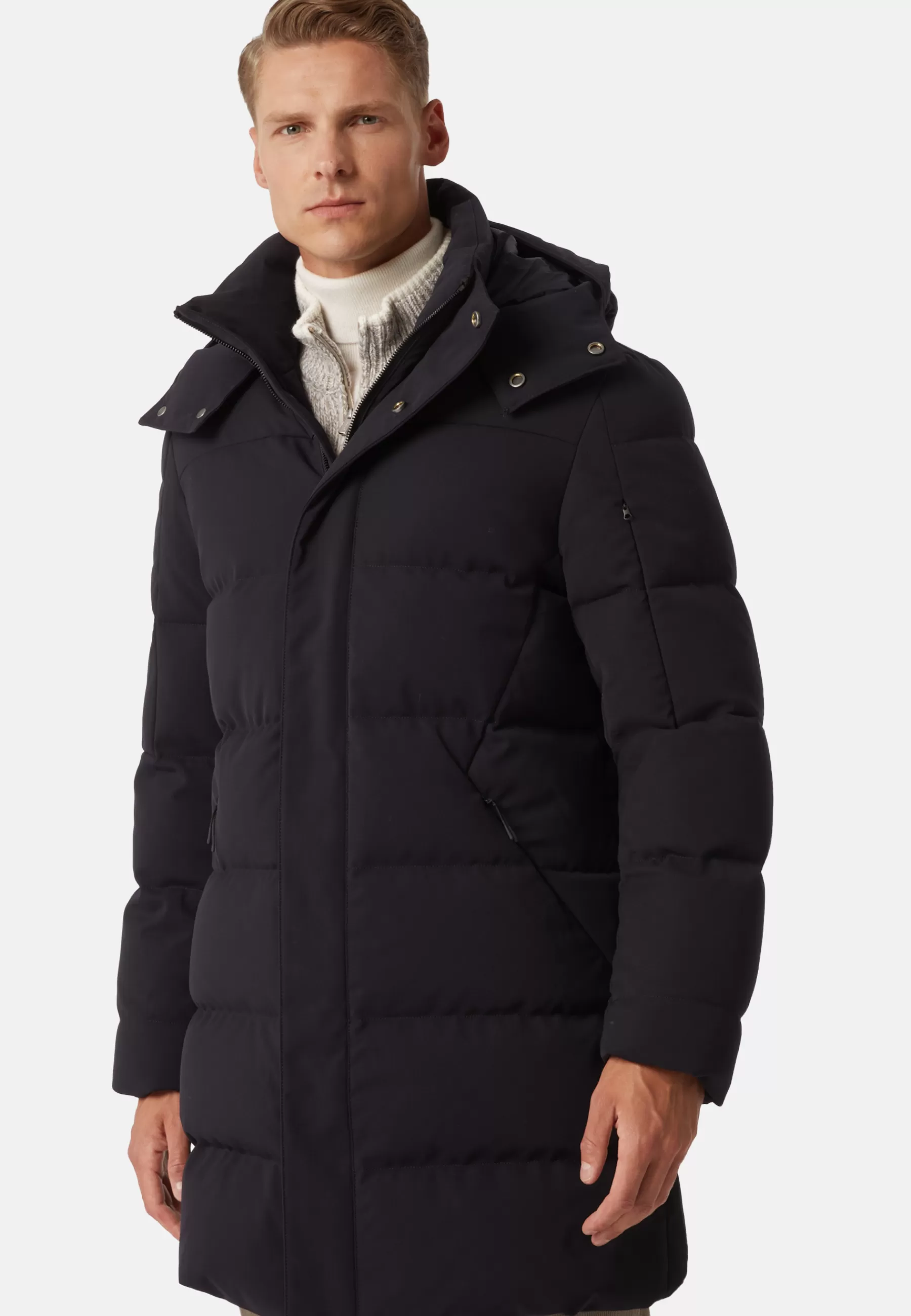 Outerwear^Boggi Milano B Tech Goose Down Nylon Parka Navy blue