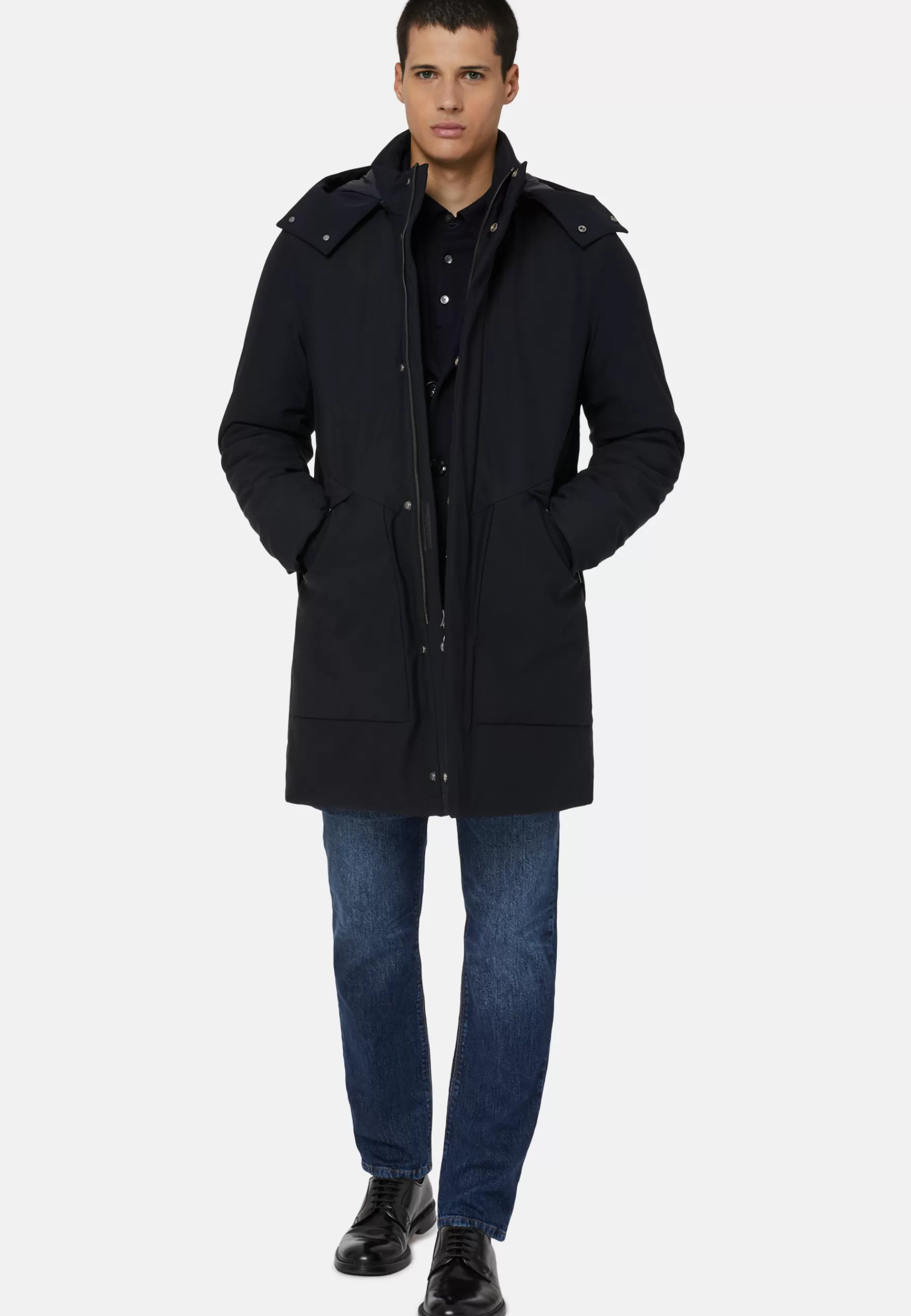 Outerwear^Boggi Milano B Tech Goose Down Recycled Parka Navy blue