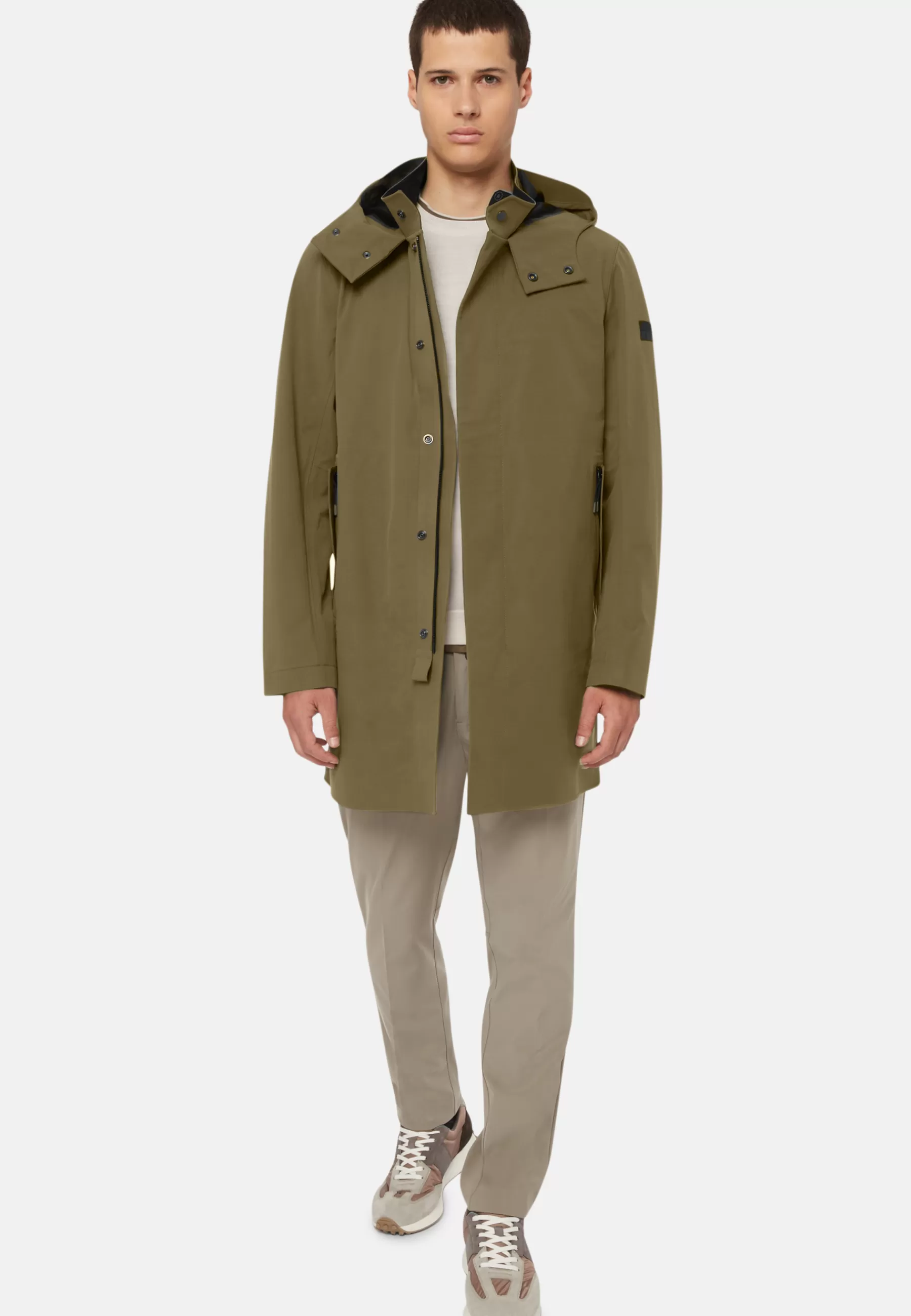 Outerwear^Boggi Milano B Tech Recycled Technical Fabric Parka Military Green