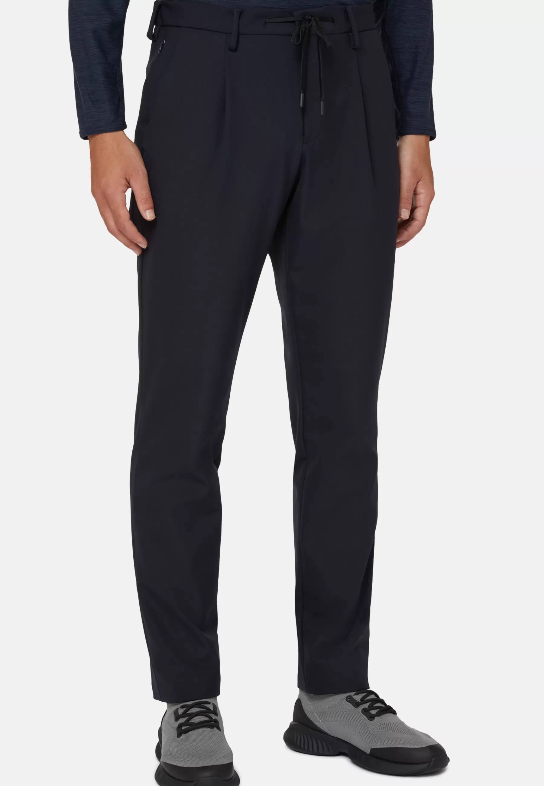 Pants^Boggi Milano B Tech Stretch Nylon Pants Navy blue