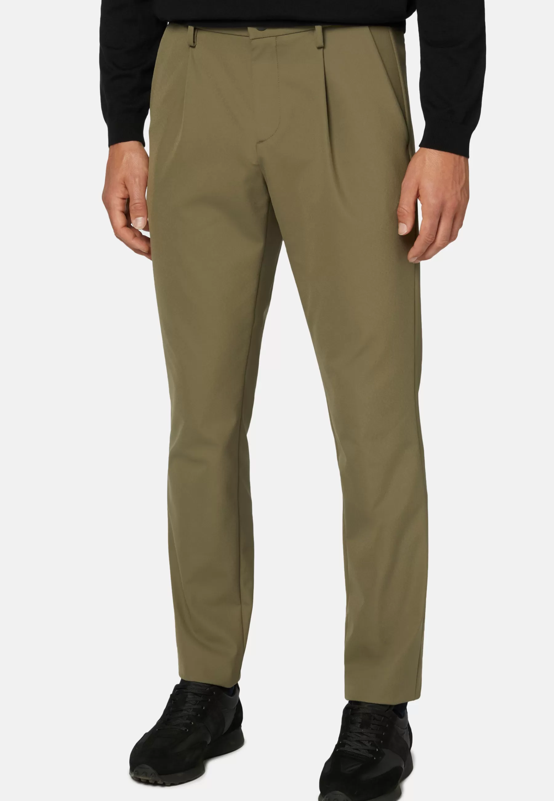 Pants^Boggi Milano B Tech Stretch Nylon Pants Military Green