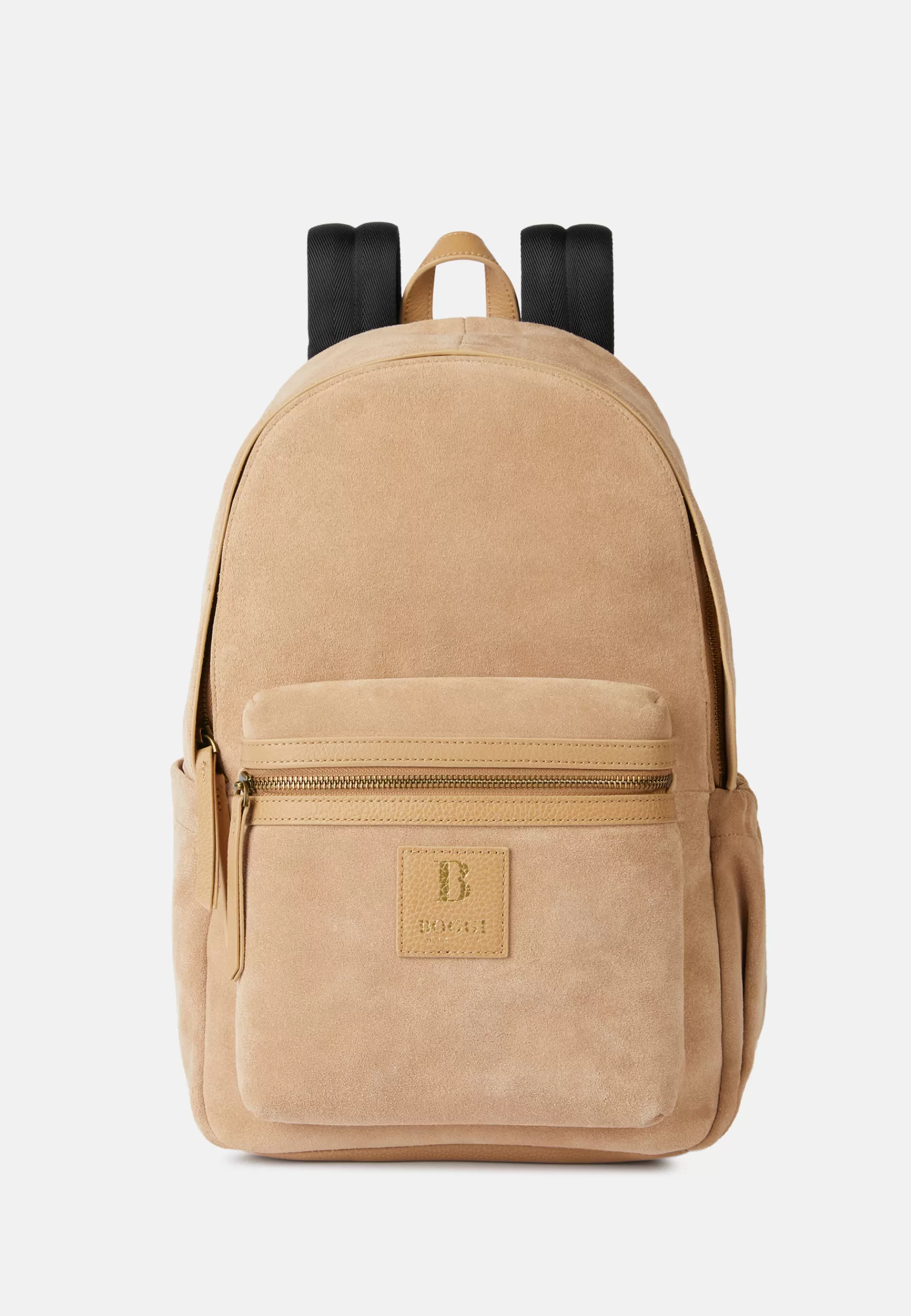 Rucksacks and Suitcases^Boggi Milano Backpack in Suede Leather Taupe