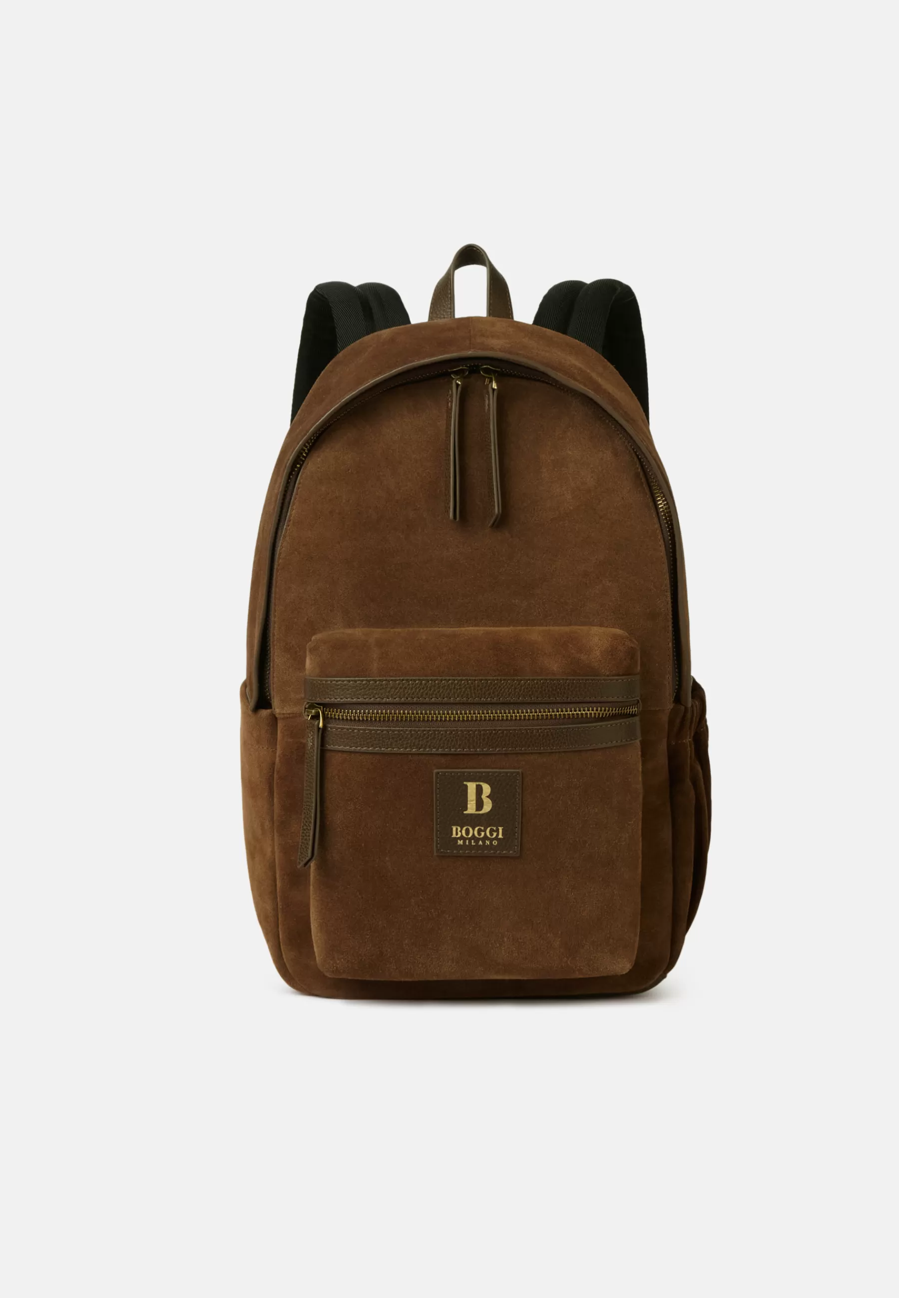 Rucksacks and Suitcases^Boggi Milano Backpack in Suede Leather Brown