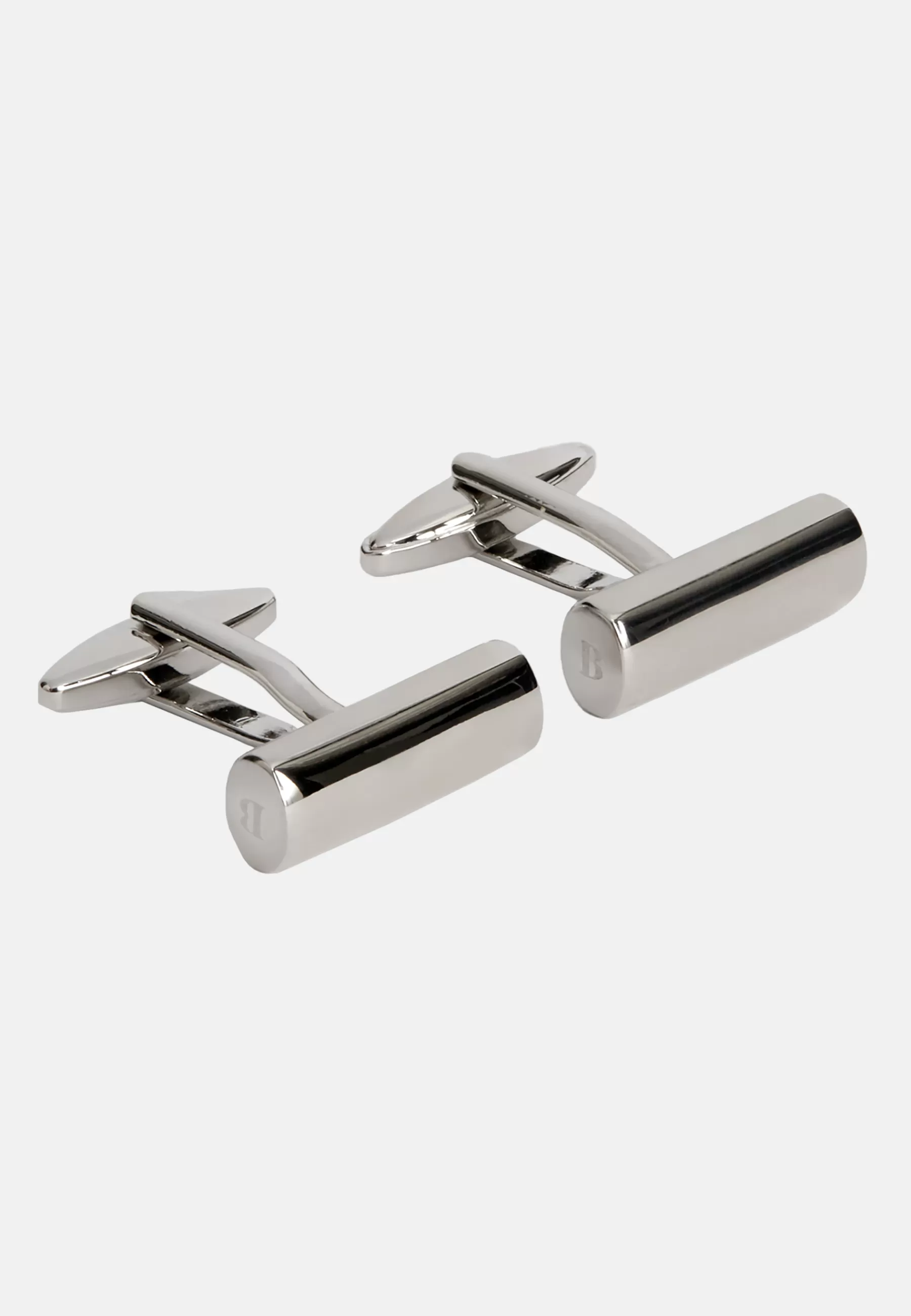 Cufflinks^Boggi Milano Bar logo cufflinks Silver