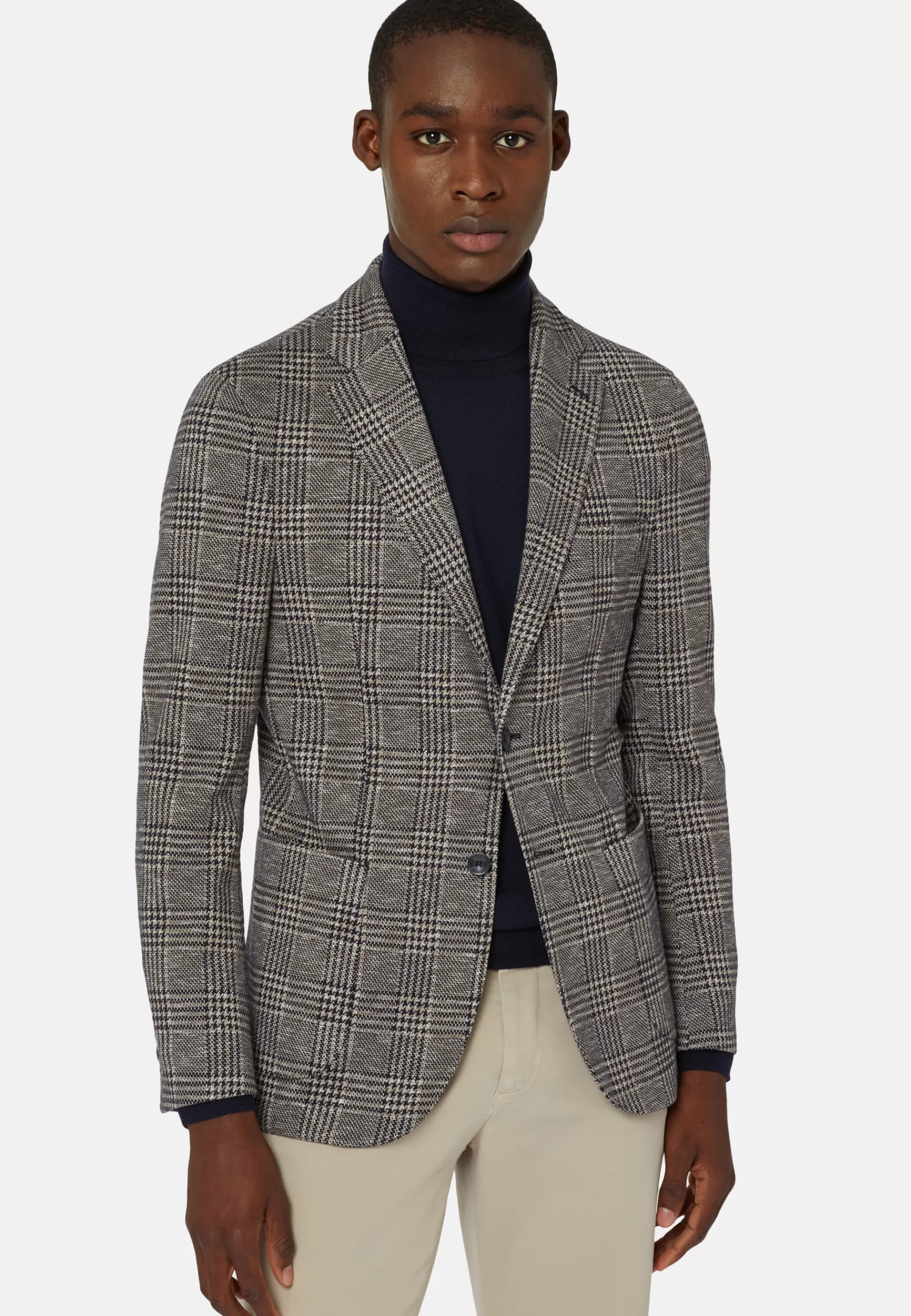 Blazers^Boggi Milano B Jersey Cotton Blend Jacket Beige