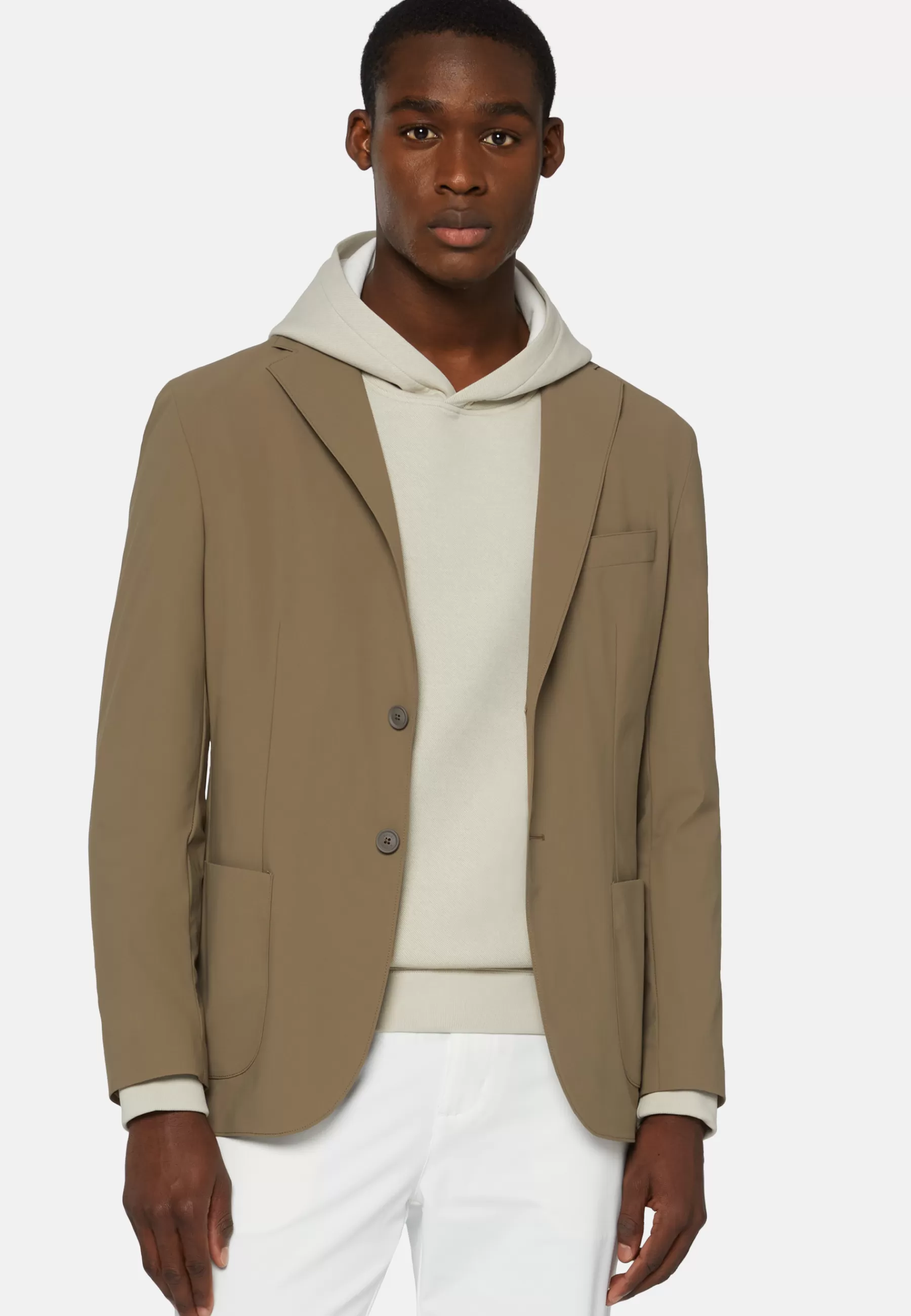 Blazers^Boggi Milano B Tech Stretch Nylon Jacket Beige