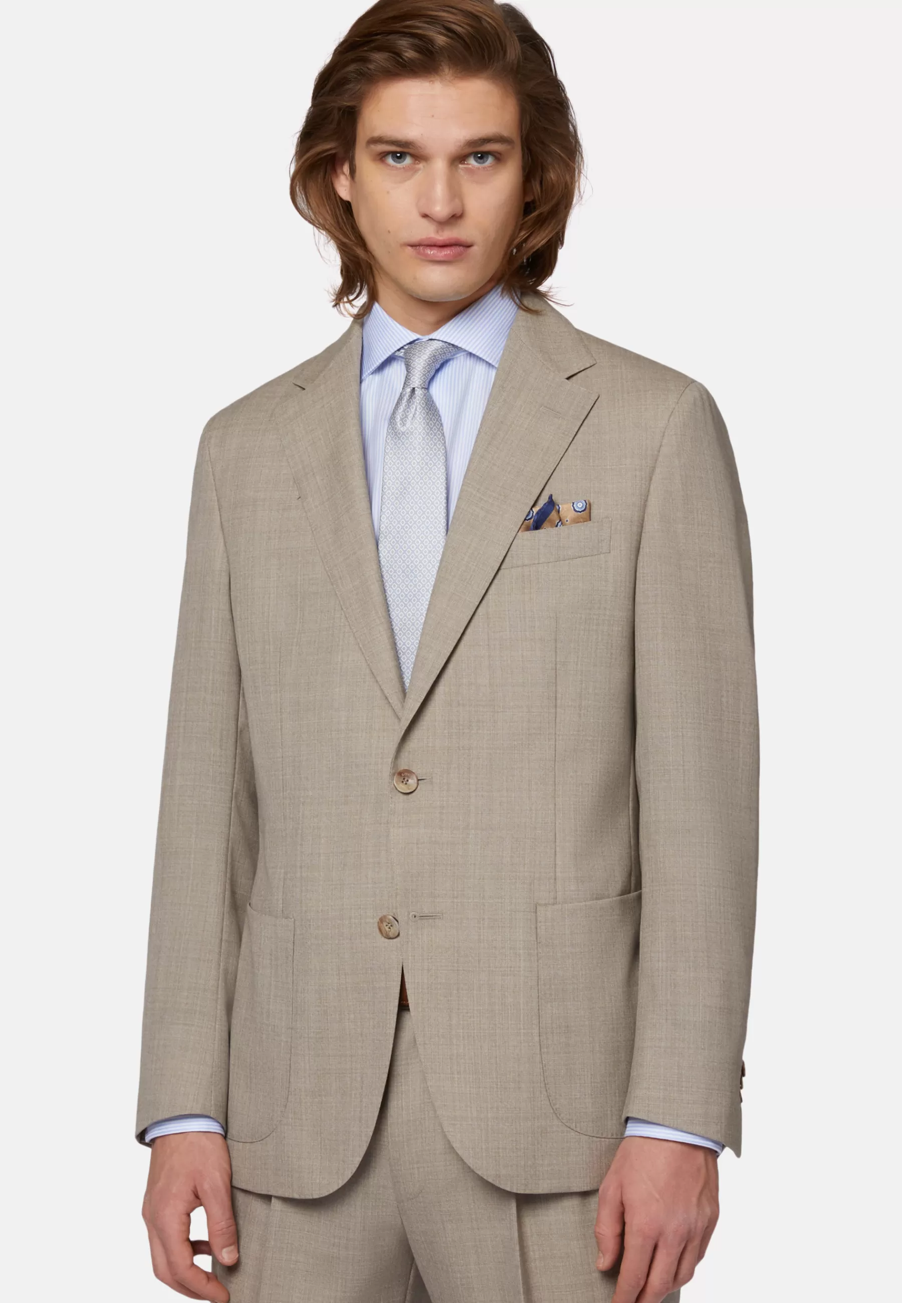 Suits^Boggi Milano Pure Wool Suit Beige