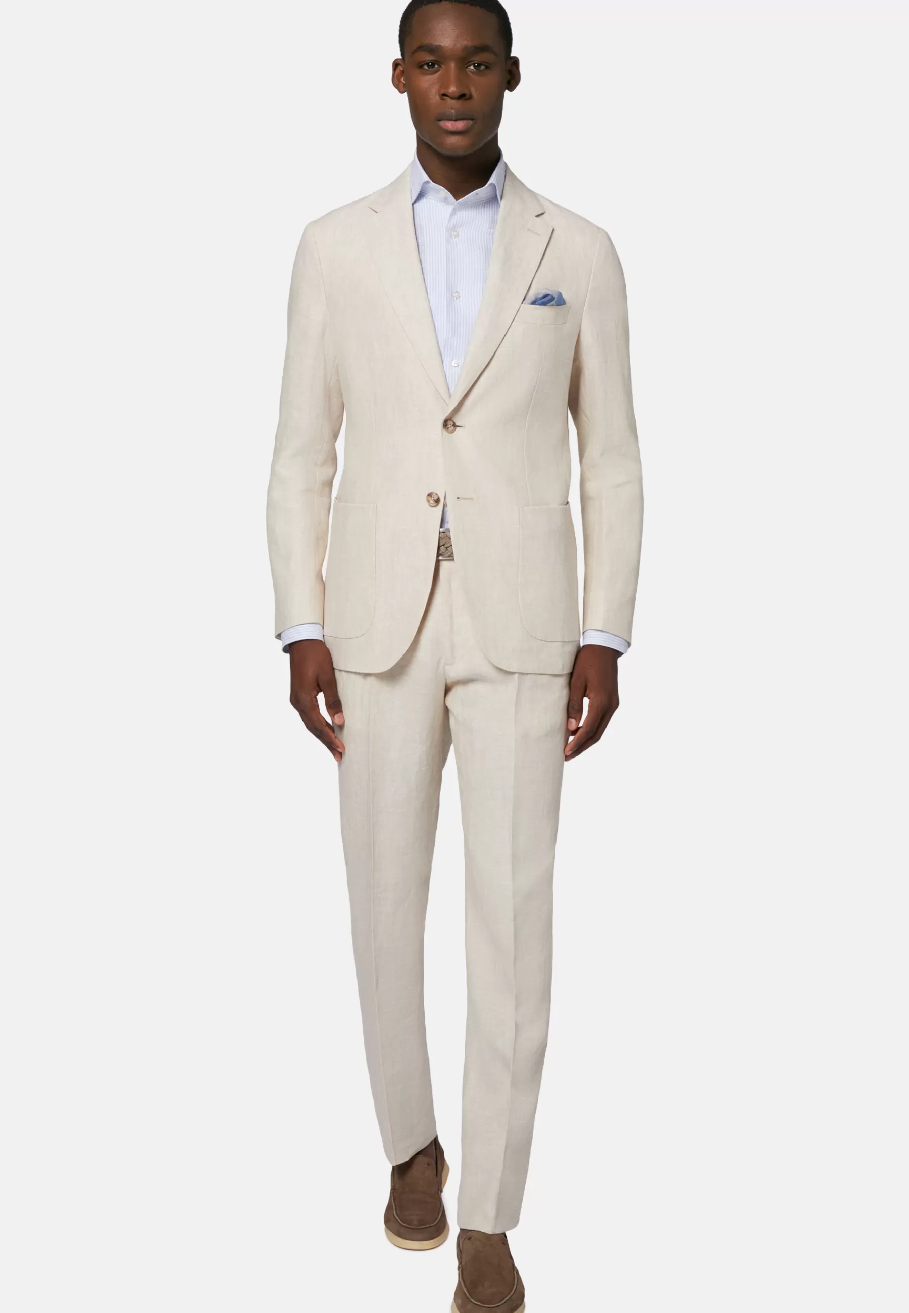 Suits^Boggi Milano Suit In Pure Linen Beige