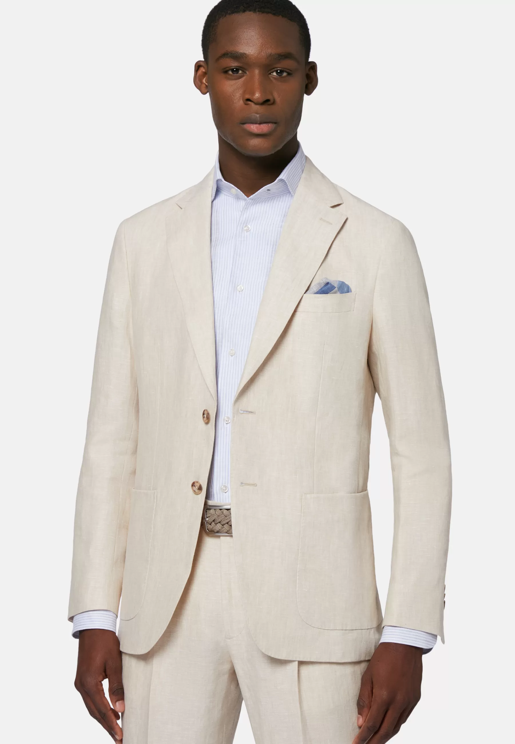 Suits^Boggi Milano Suit In Pure Linen Beige