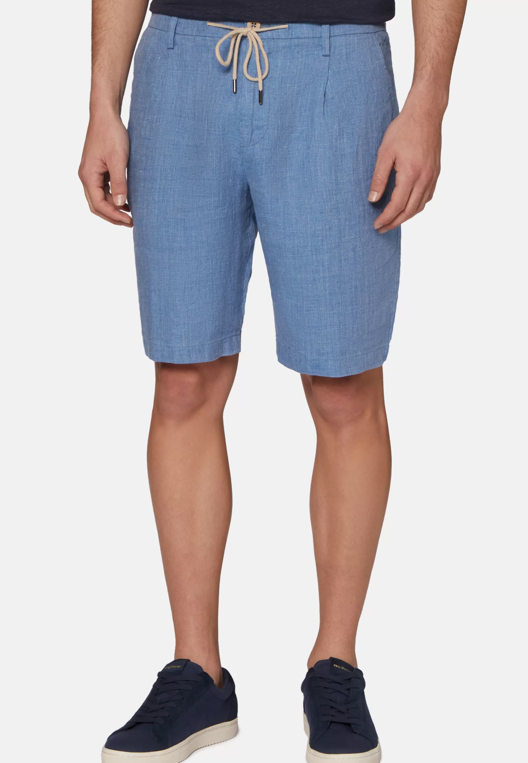 Bermuda^Boggi Milano Bermudas in Linen Light Blue