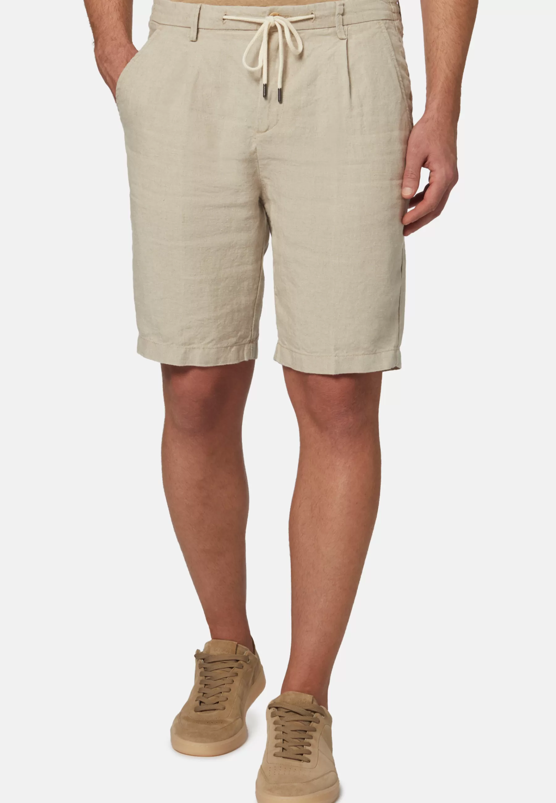 Bermuda^Boggi Milano Bermudas in Linen Sand