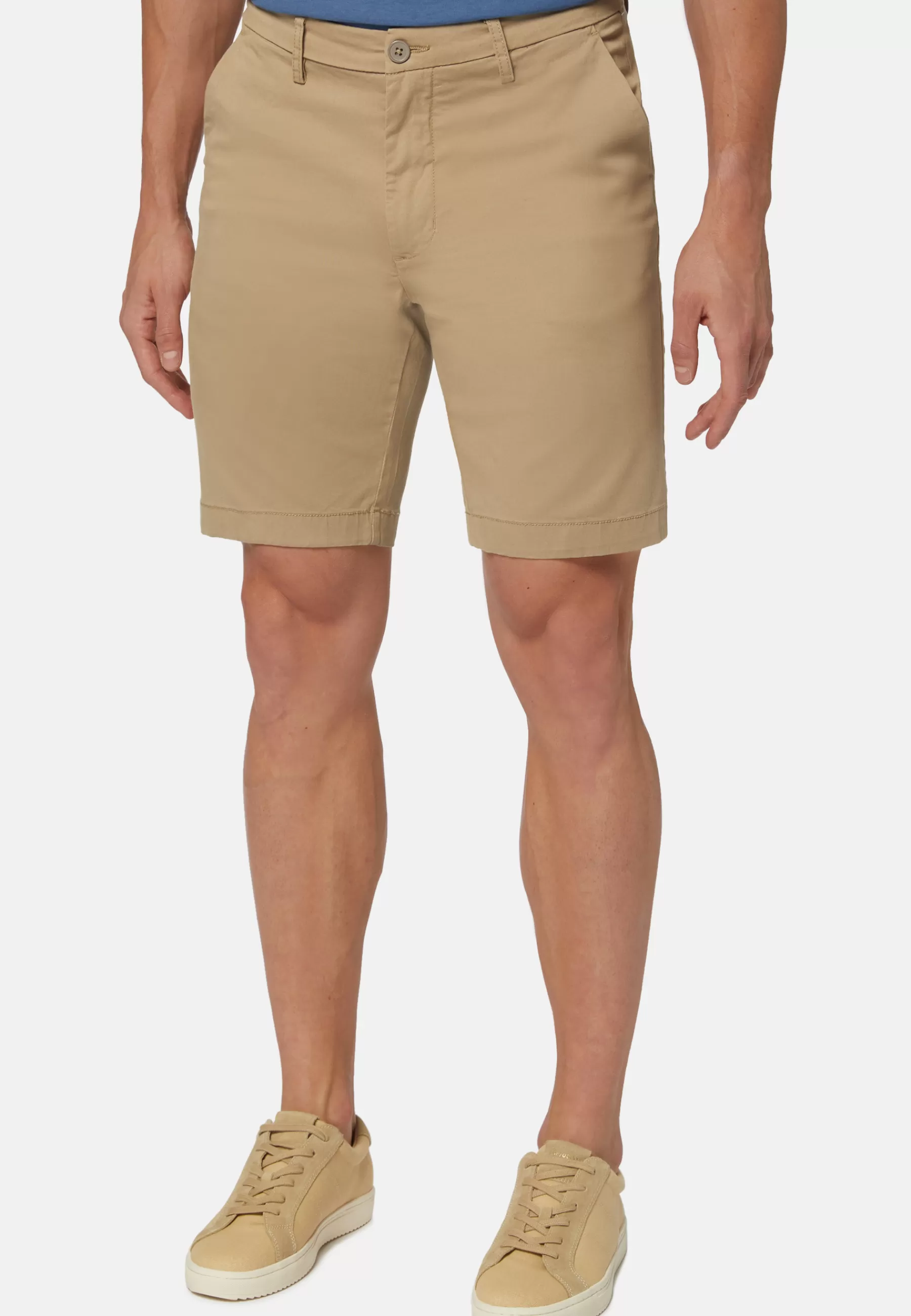 Bermuda^Boggi Milano Bermudas in Stretch Cotton Taupe