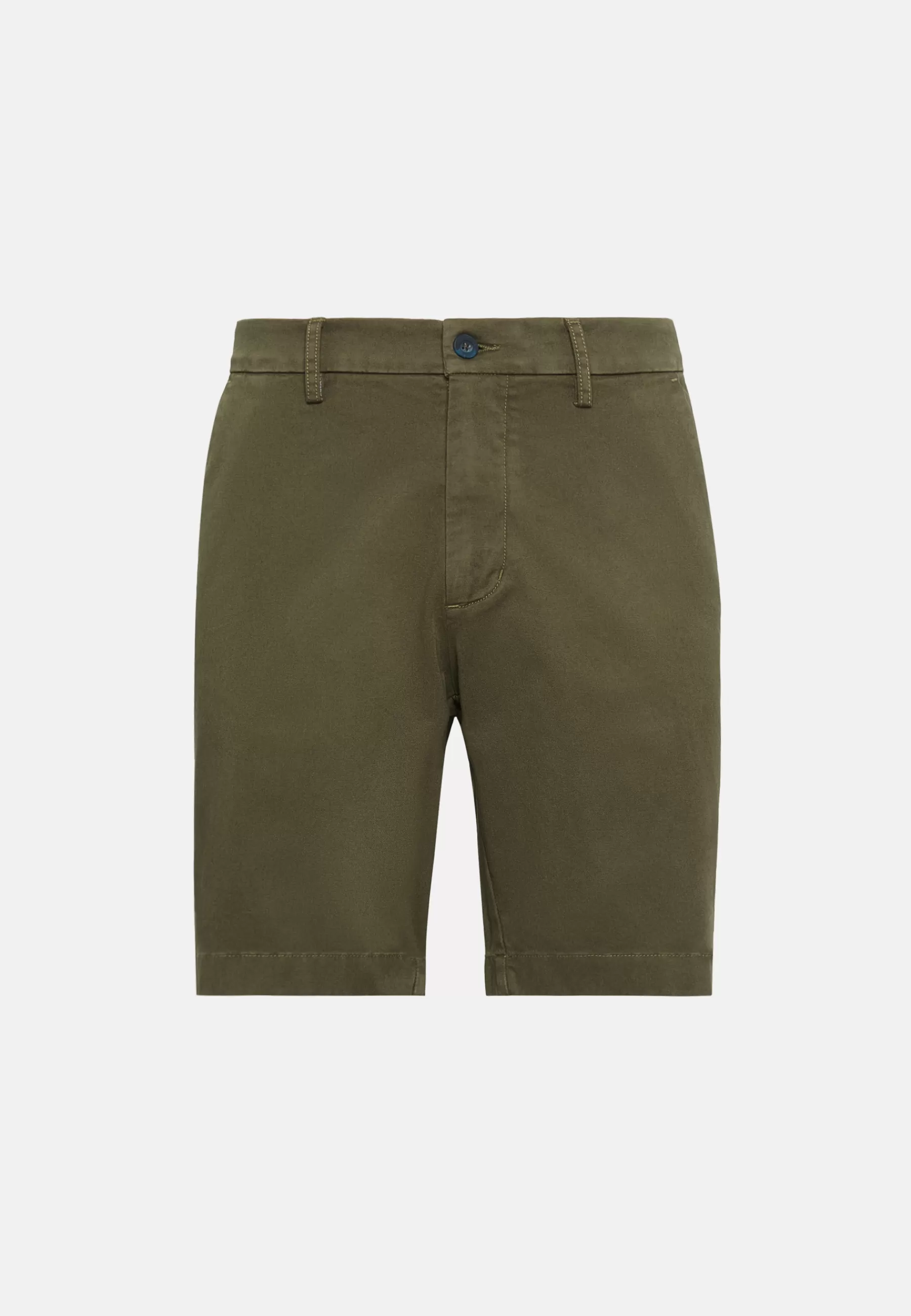 Bermuda^Boggi Milano Bermudas in Stretch Cotton Military Green