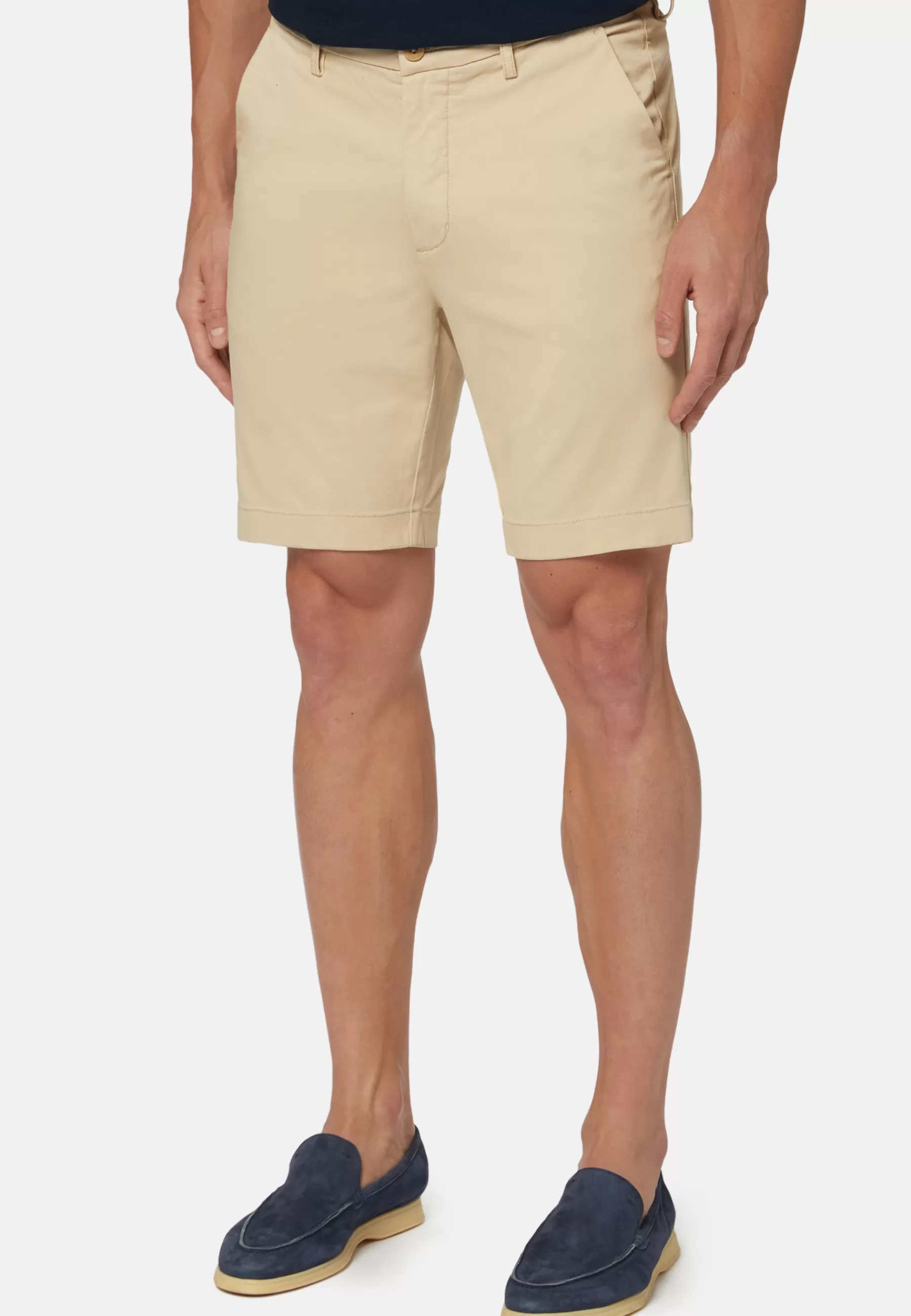 Bermuda^Boggi Milano Bermudas in Stretch Cotton Sand