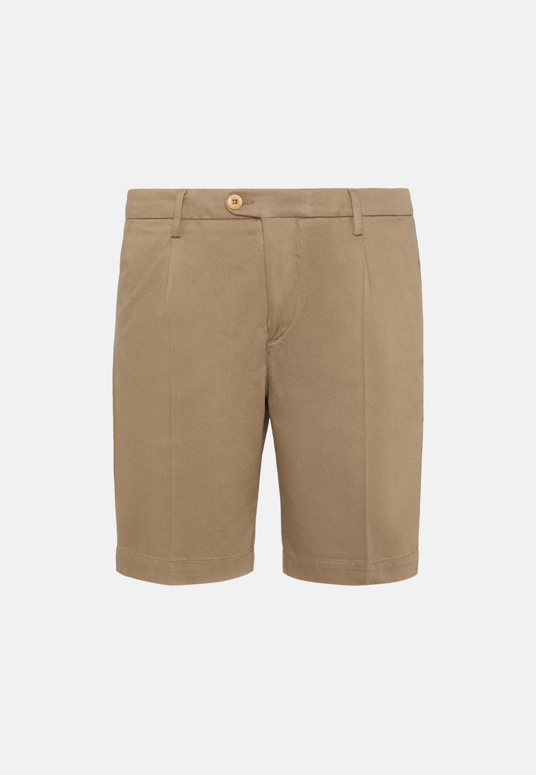 Bermuda^Boggi Milano Bermudas in Stretch Tencel Cotton Taupe