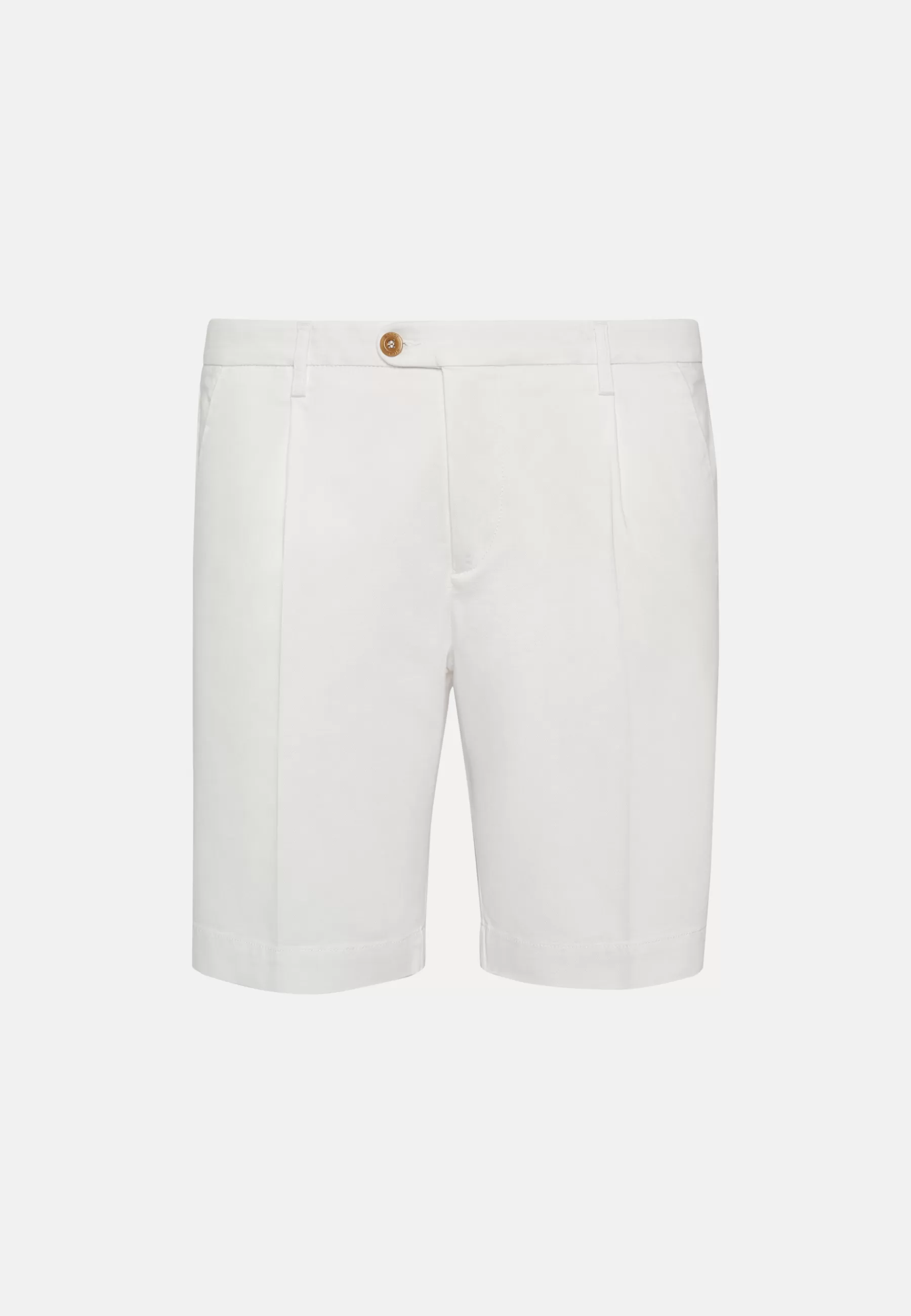 Bermuda^Boggi Milano Bermudas in Stretch Tencel Cotton White