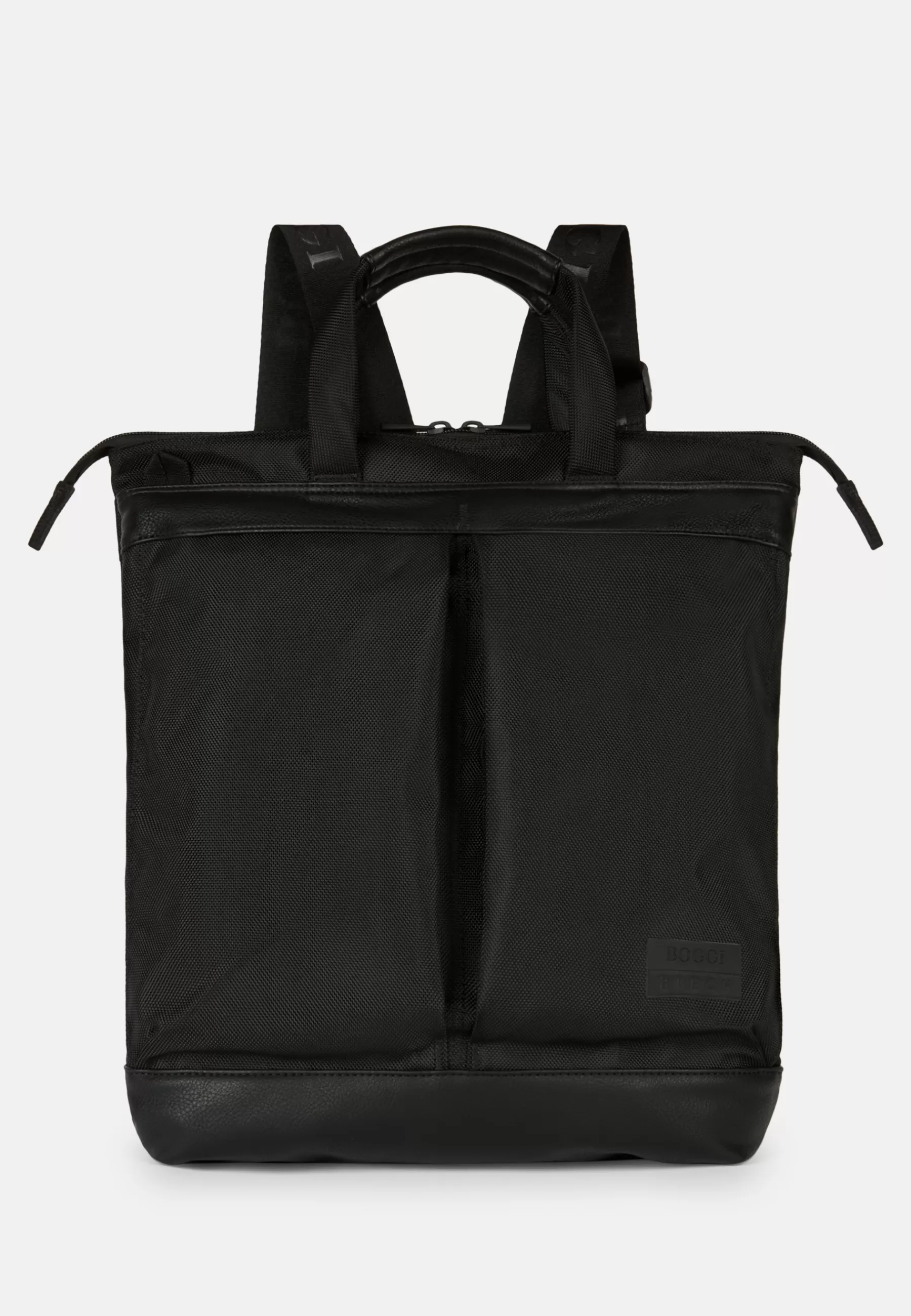 Rucksacks and Suitcases^Boggi Milano Bag-Backpack in Recycled Technical Fabric Black