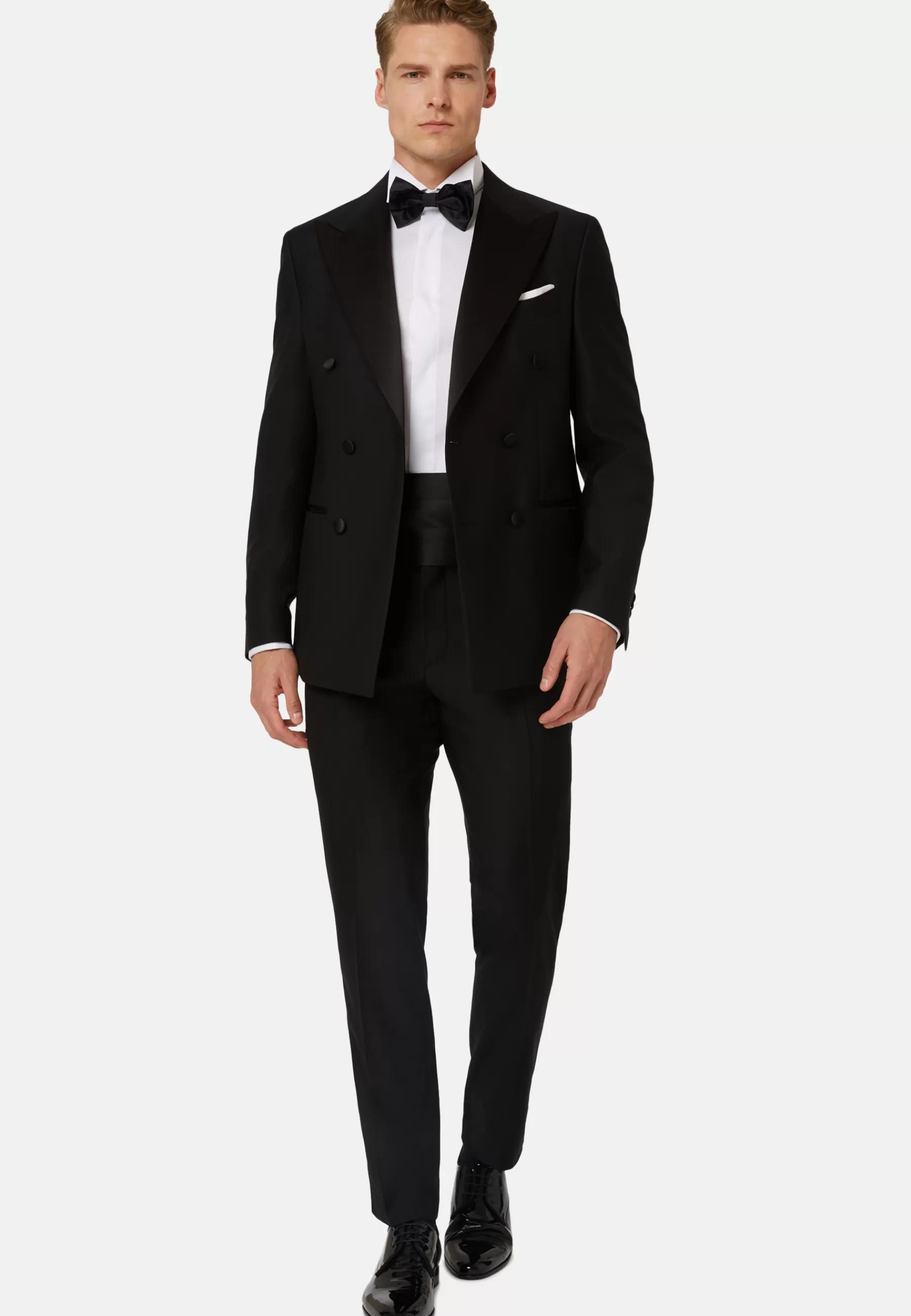 Blazers | Must-Have^Boggi Milano Wool Dinner Jacket with Peak Lapels Black