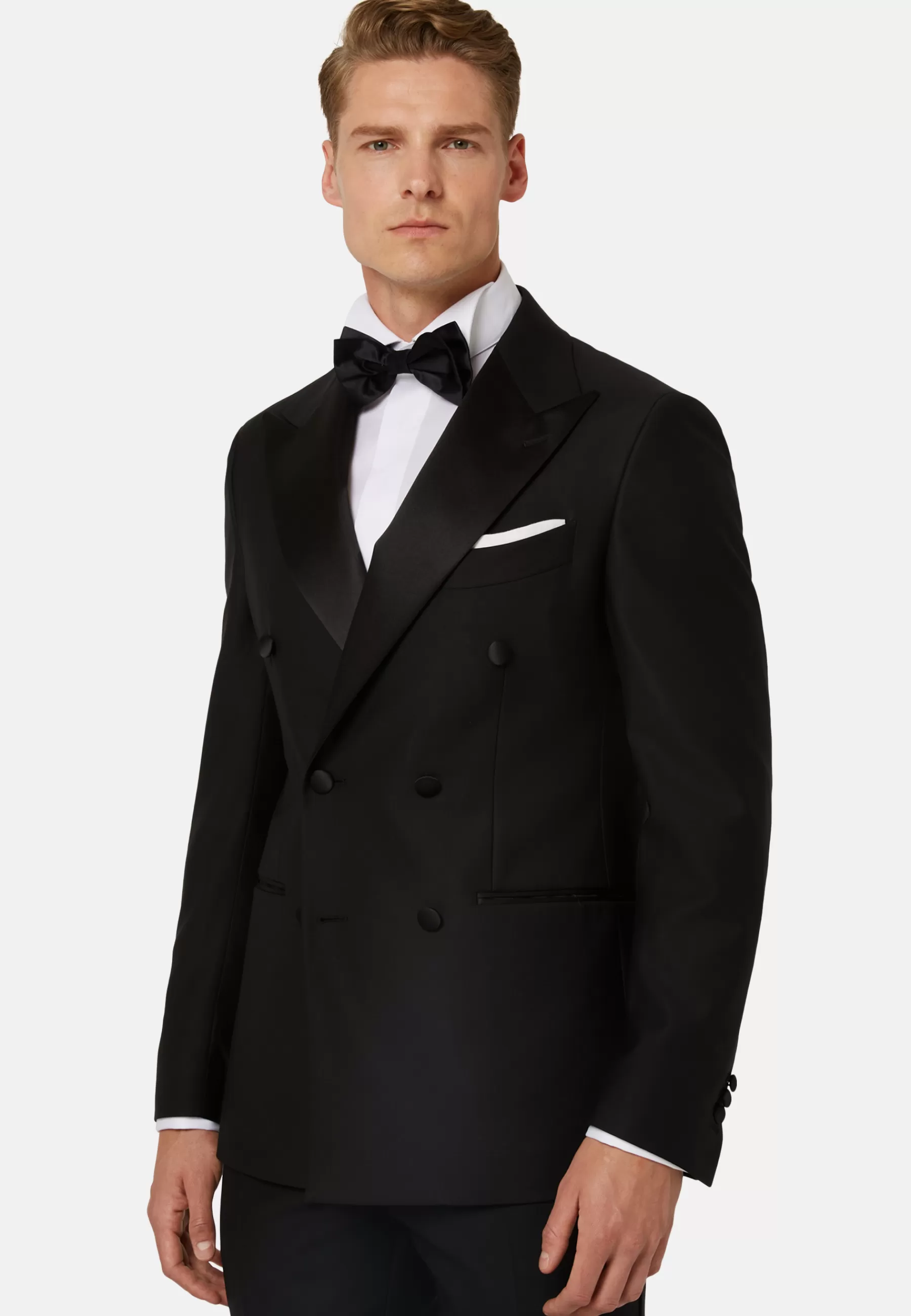 Blazers | Must-Have^Boggi Milano Wool Dinner Jacket with Peak Lapels Black