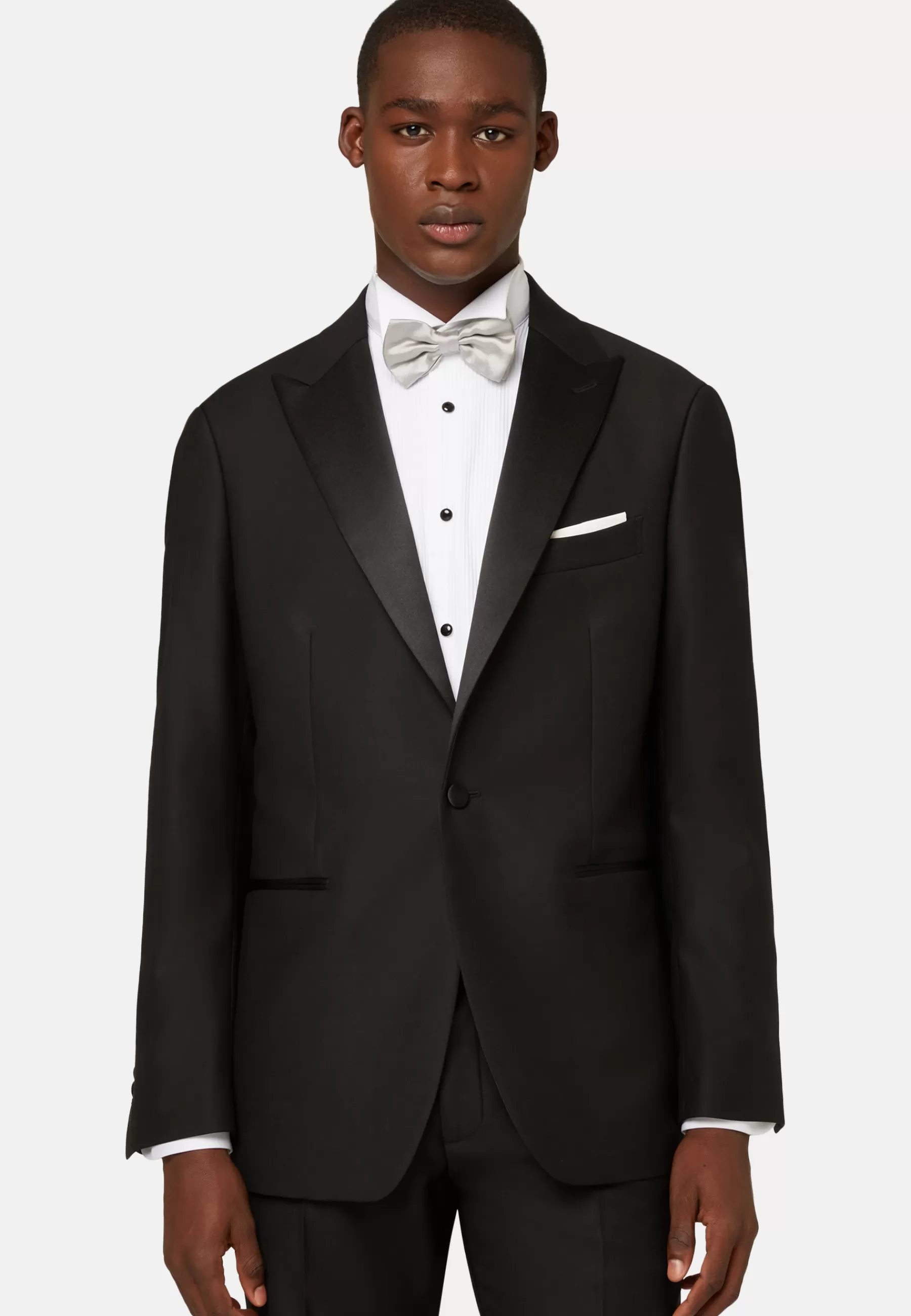 Blazers | Must-Have^Boggi Milano Wool Tuxedo Jacket with Peak Lapels Black