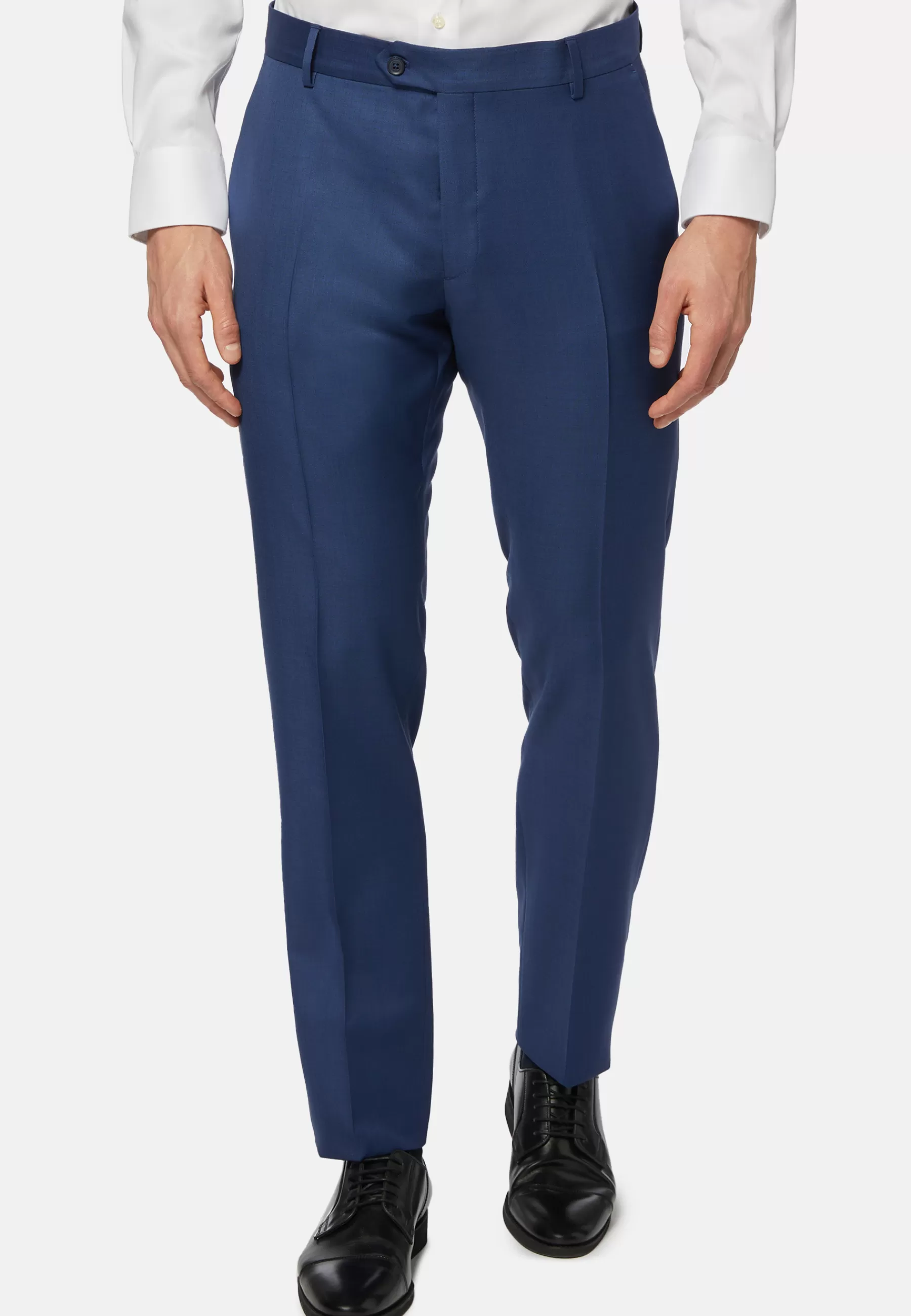 Pants and Jeans | Must-Have^Boggi Milano Grisaille Wool Pants Blue