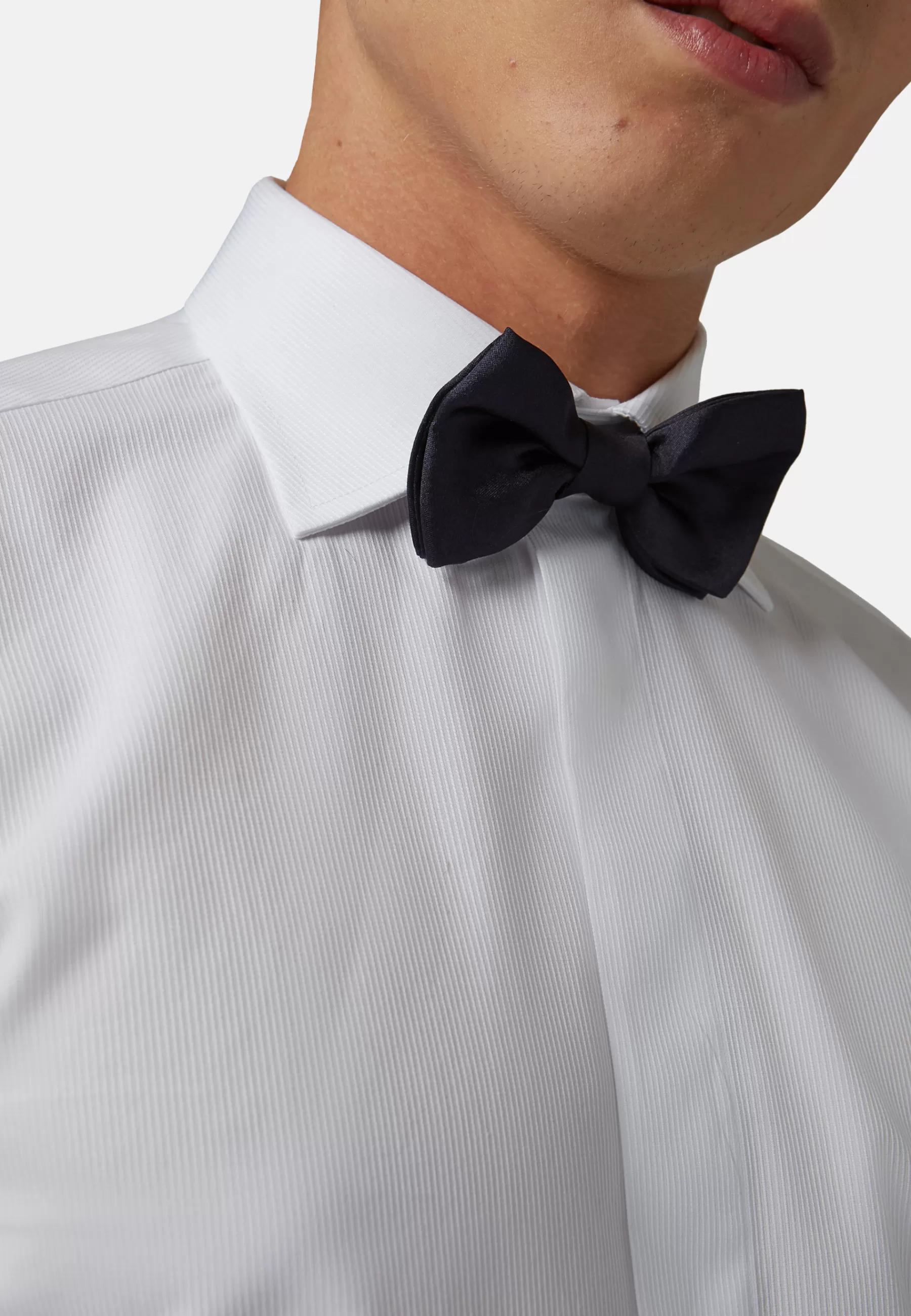 Bow ties^Boggi Milano Knotted Silk Bow Tie Blue