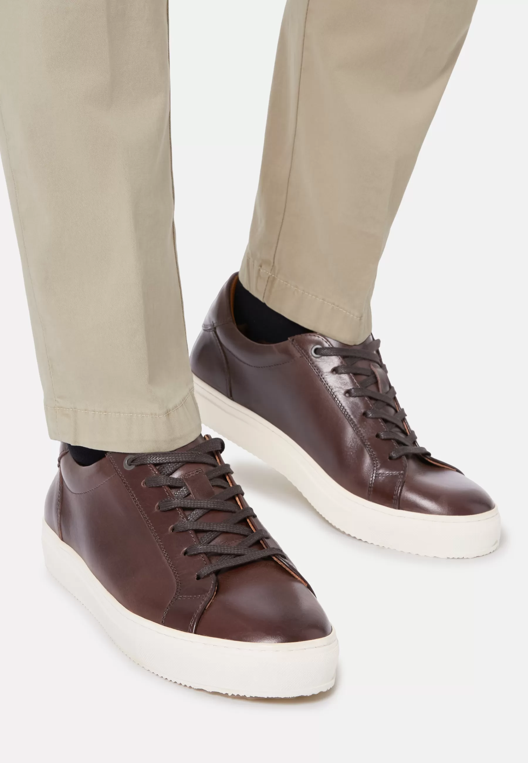 Sneakers^Boggi Milano Leather Trainers Brown