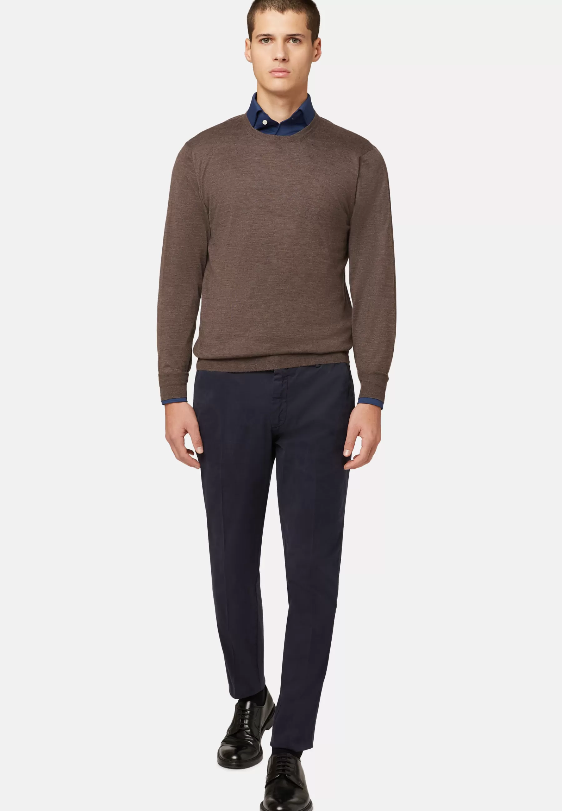 Knitwear | Must-Have^Boggi Milano Super Fine Cashmere Crew Neck Jumper Brown