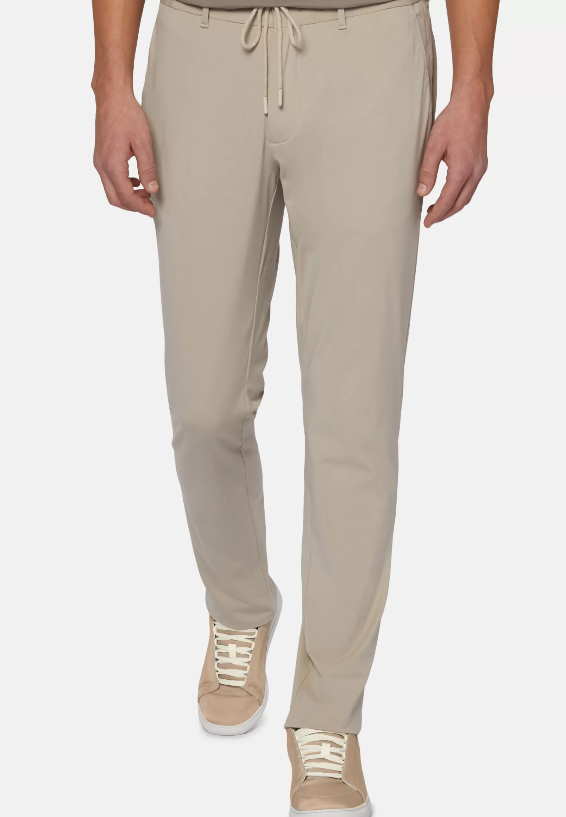 Pants^Boggi Milano B-Tech Stretch Nylon Pants Beige