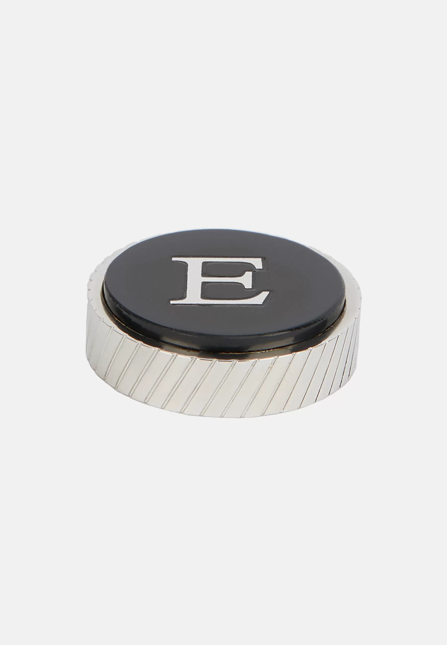 Cufflinks^Boggi Milano Circular letter e for cufflinks Black