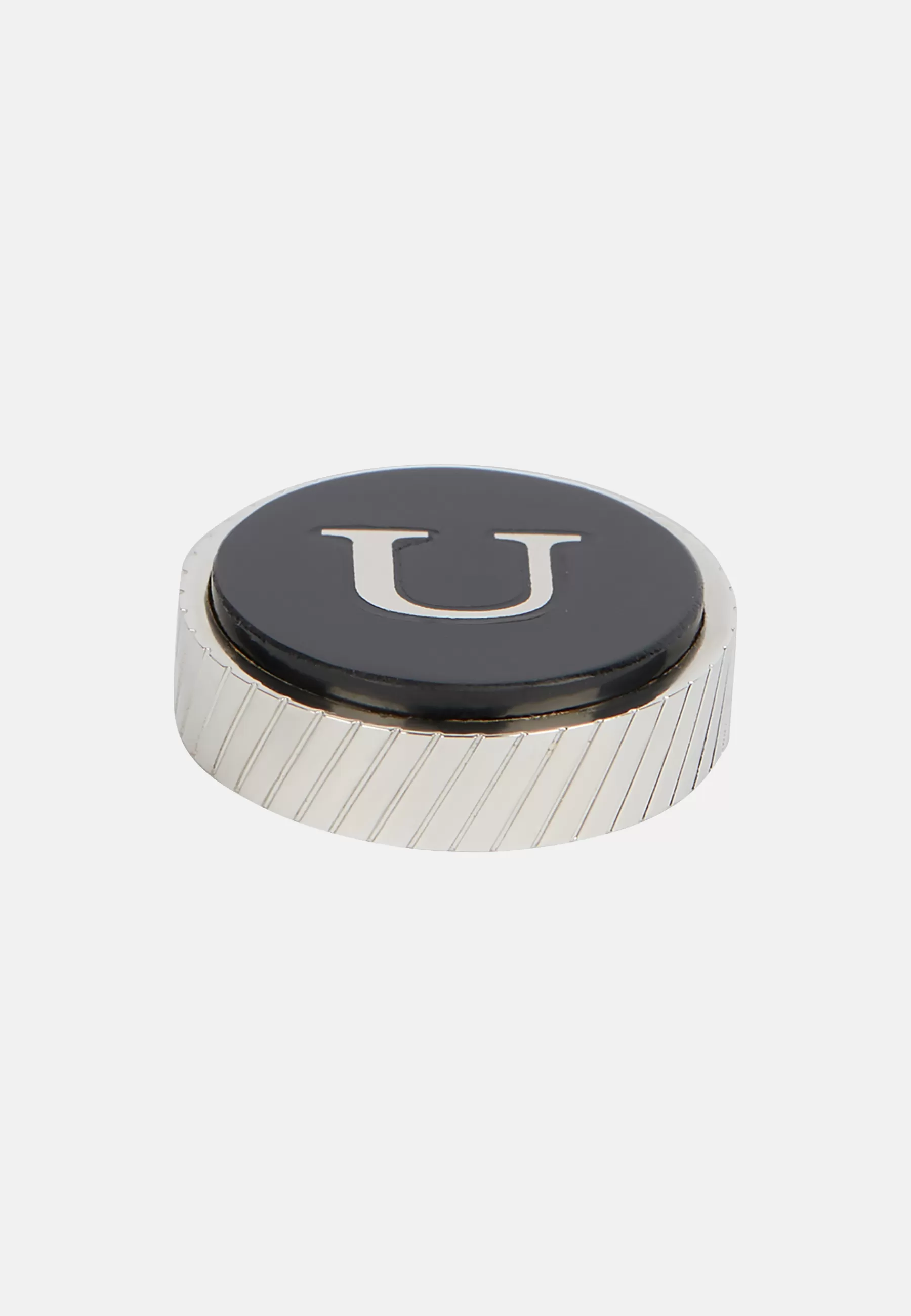 Cufflinks^Boggi Milano Circular letter u for cufflinks Black