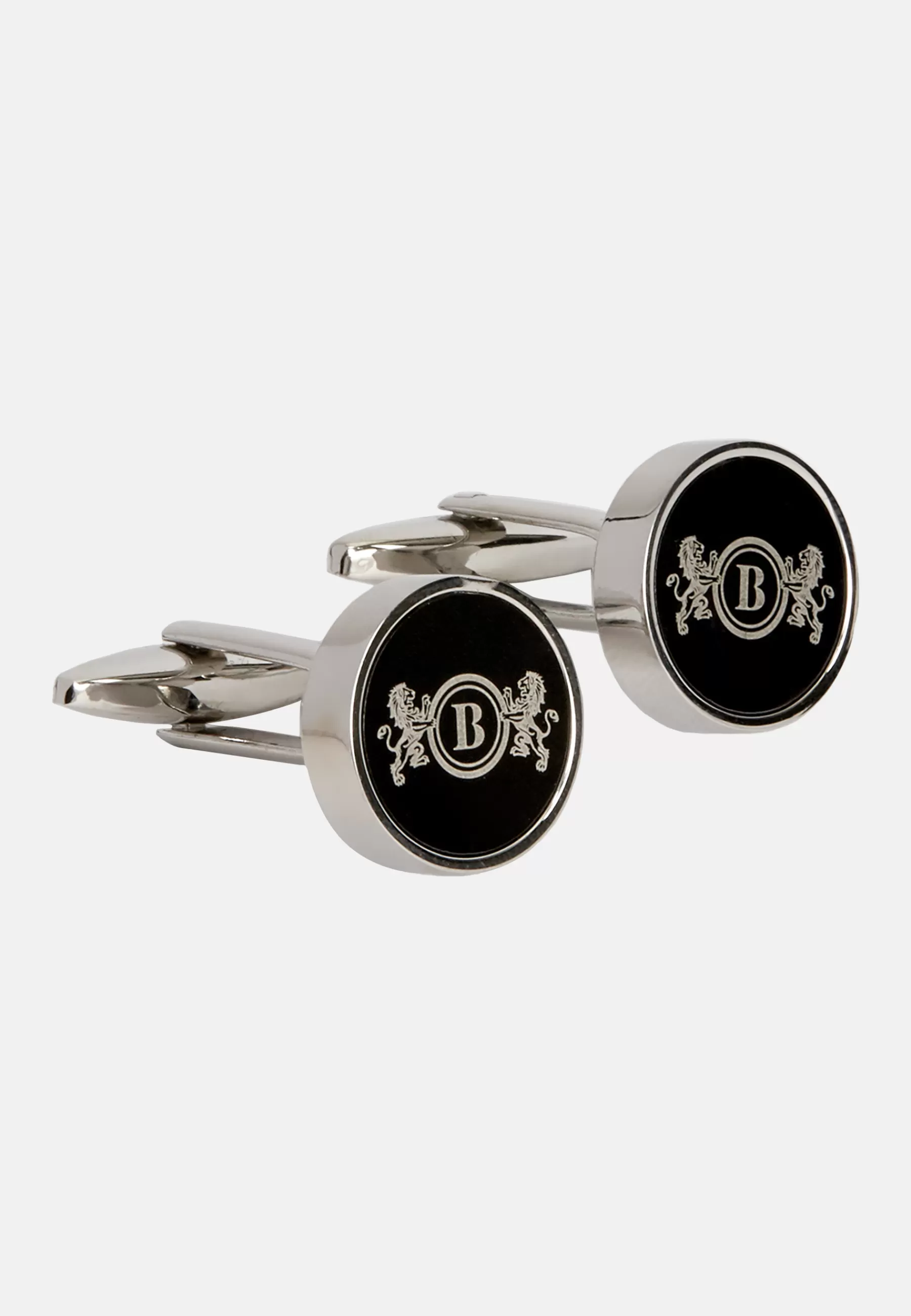 Cufflinks^Boggi Milano Circular logo cufflinks Silver