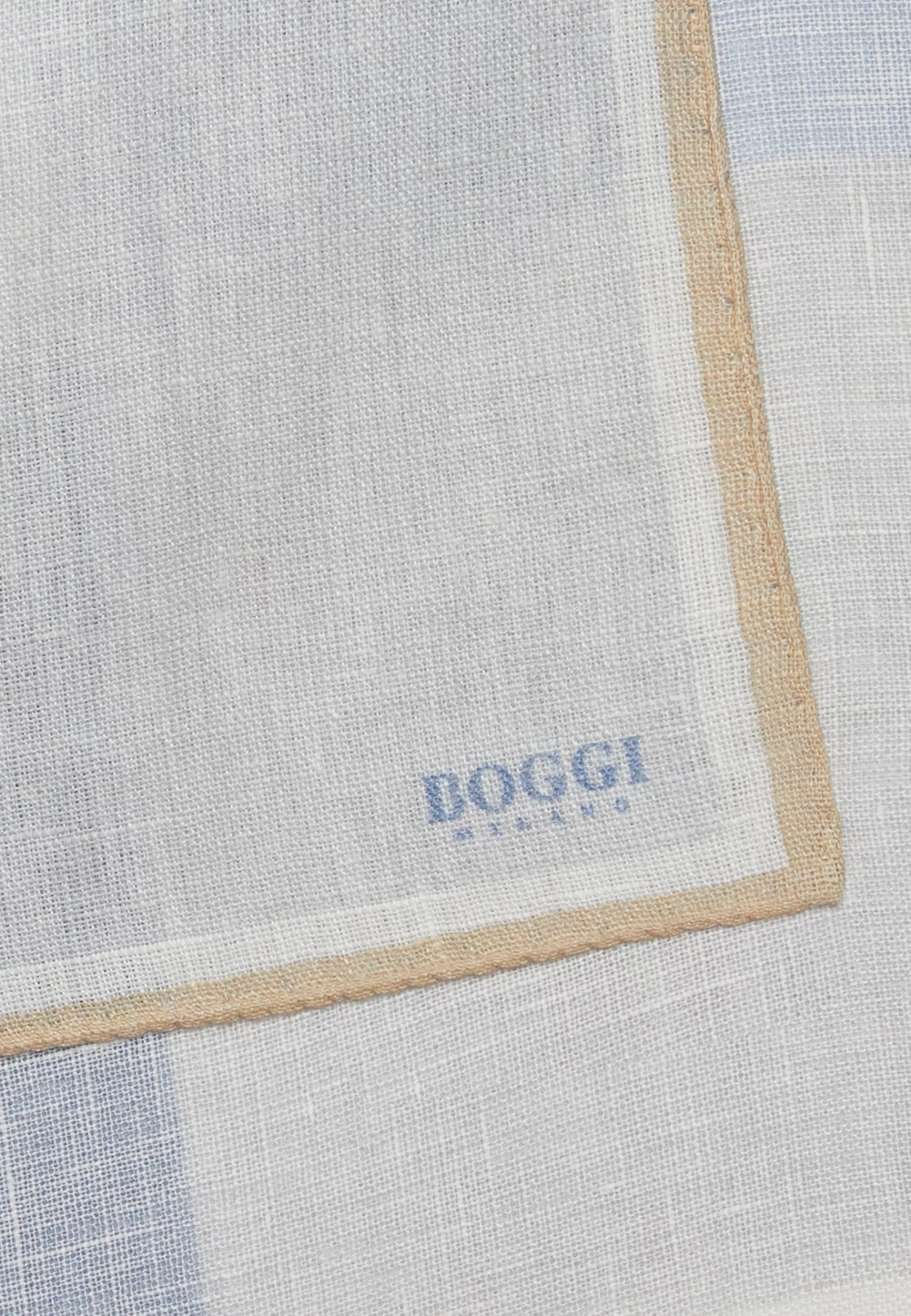 Pocket Squares^Boggi Milano Colour Block Linen Pocket Square Grey