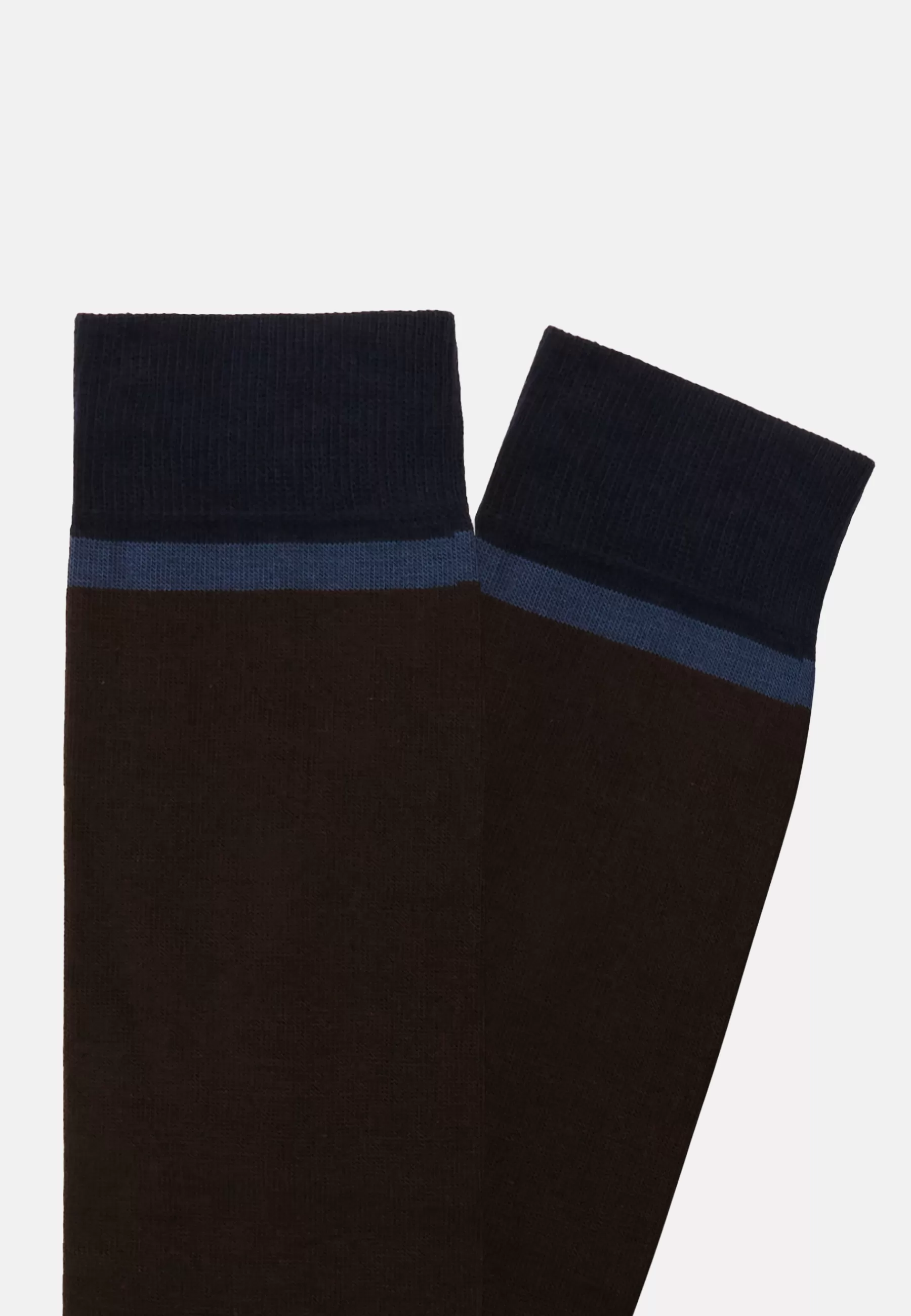 Socks^Boggi Milano Colour-Blocking Pattern Socks in a Cotton Blend Navy blue