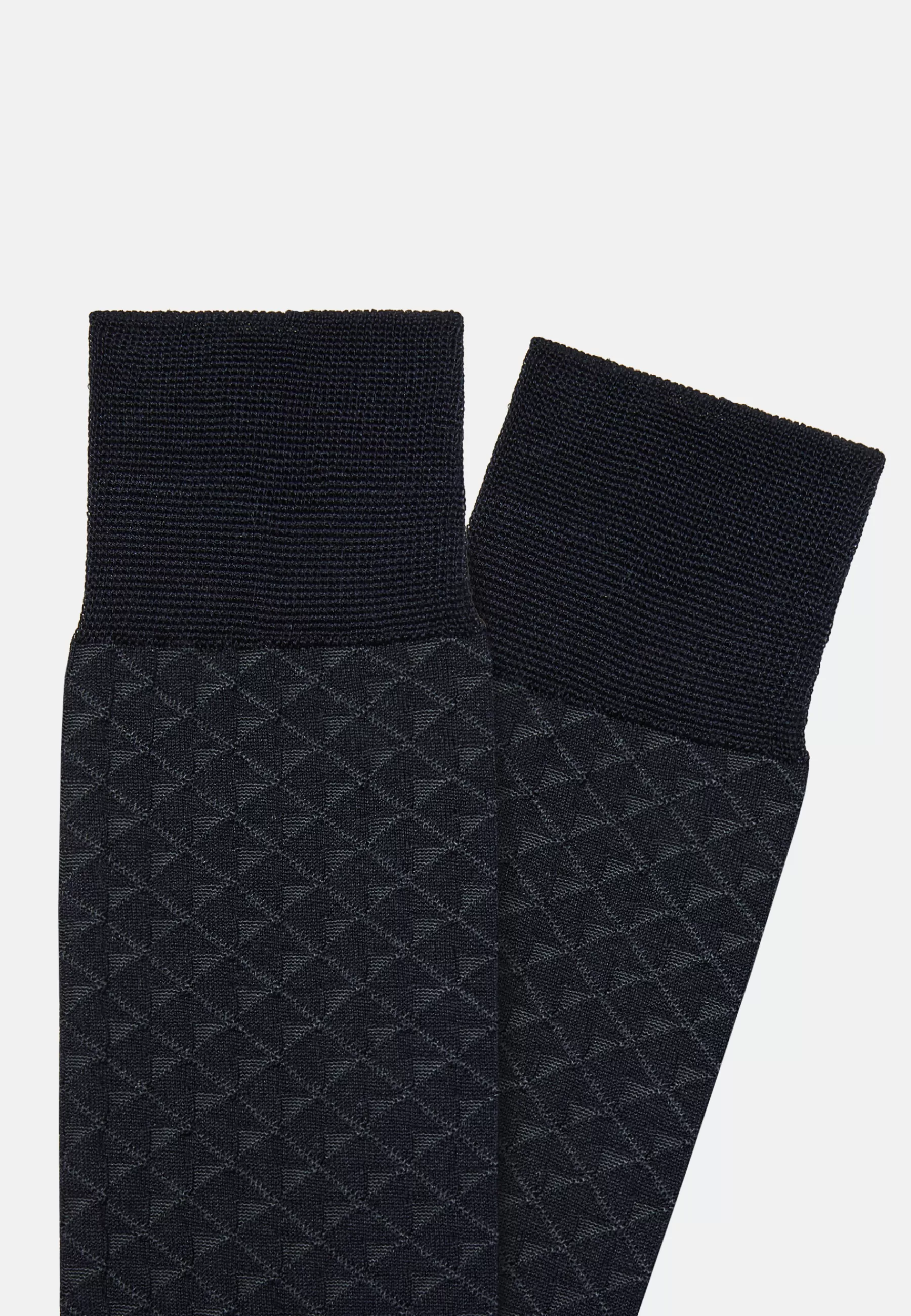 Socks^Boggi Milano Cotton Blend Jacquard Socks Navy blue