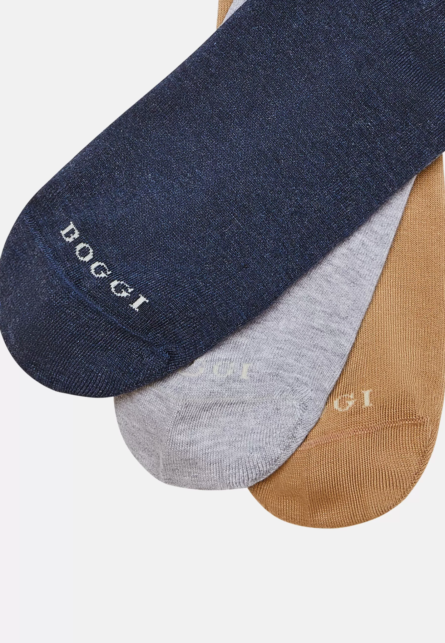 Socks^Boggi Milano Cotton Blend Trainer Socks Grey - Beige