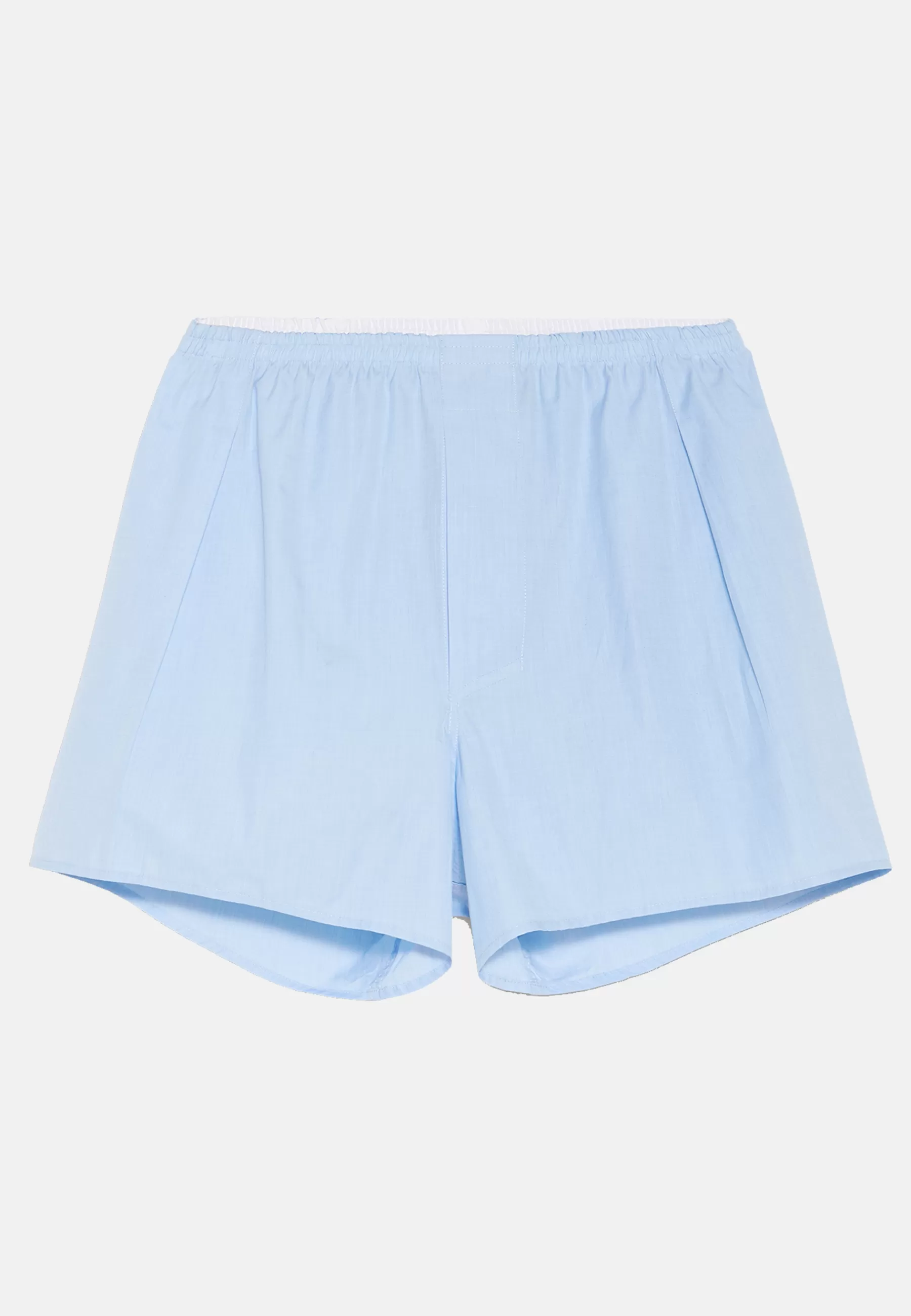 Underwear and Pajamas^Boggi Milano Cotton Boxer Shorts Plain Light blue