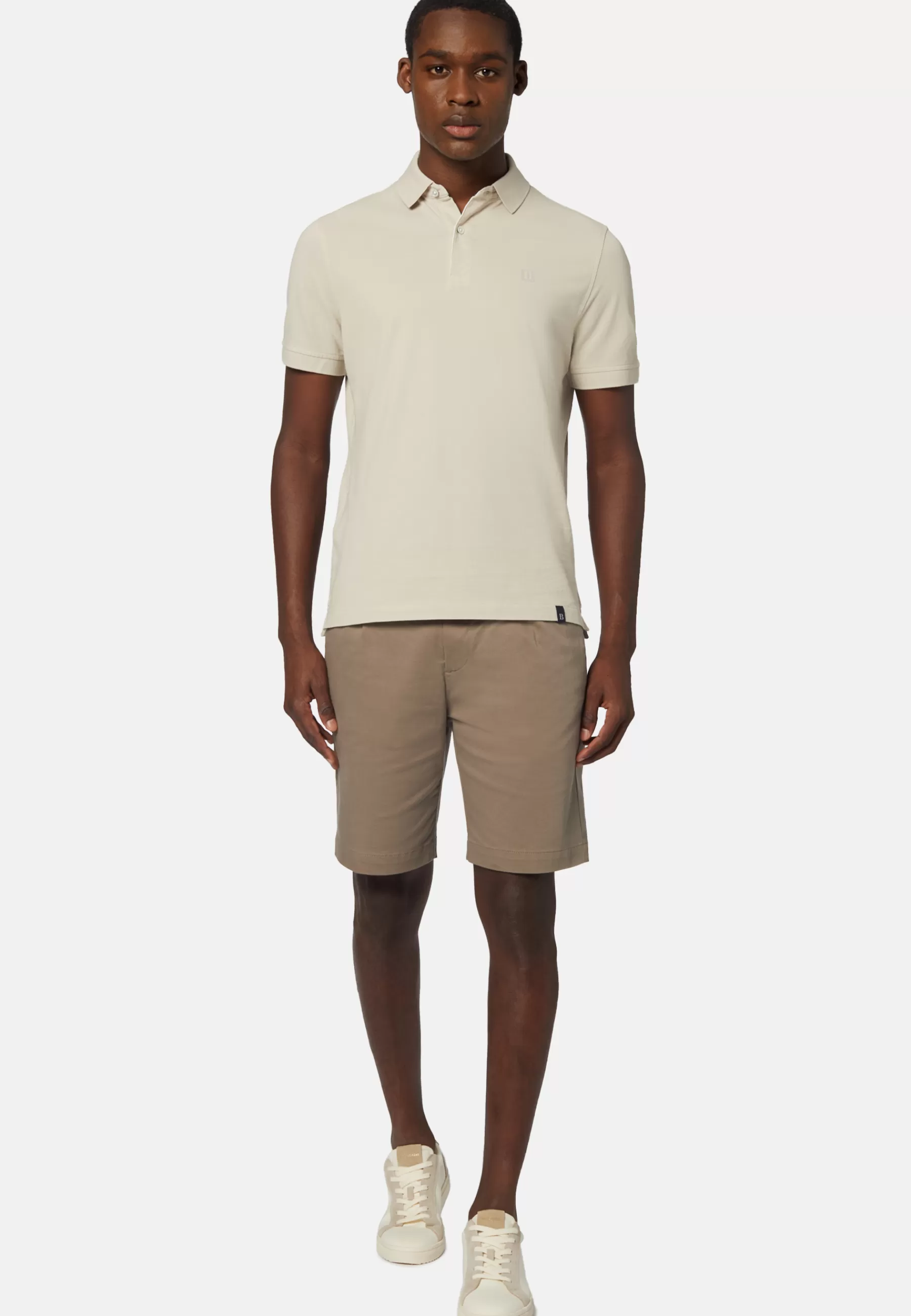 Polo^Boggi Milano Cotton Piqué Polo Shirt Beige