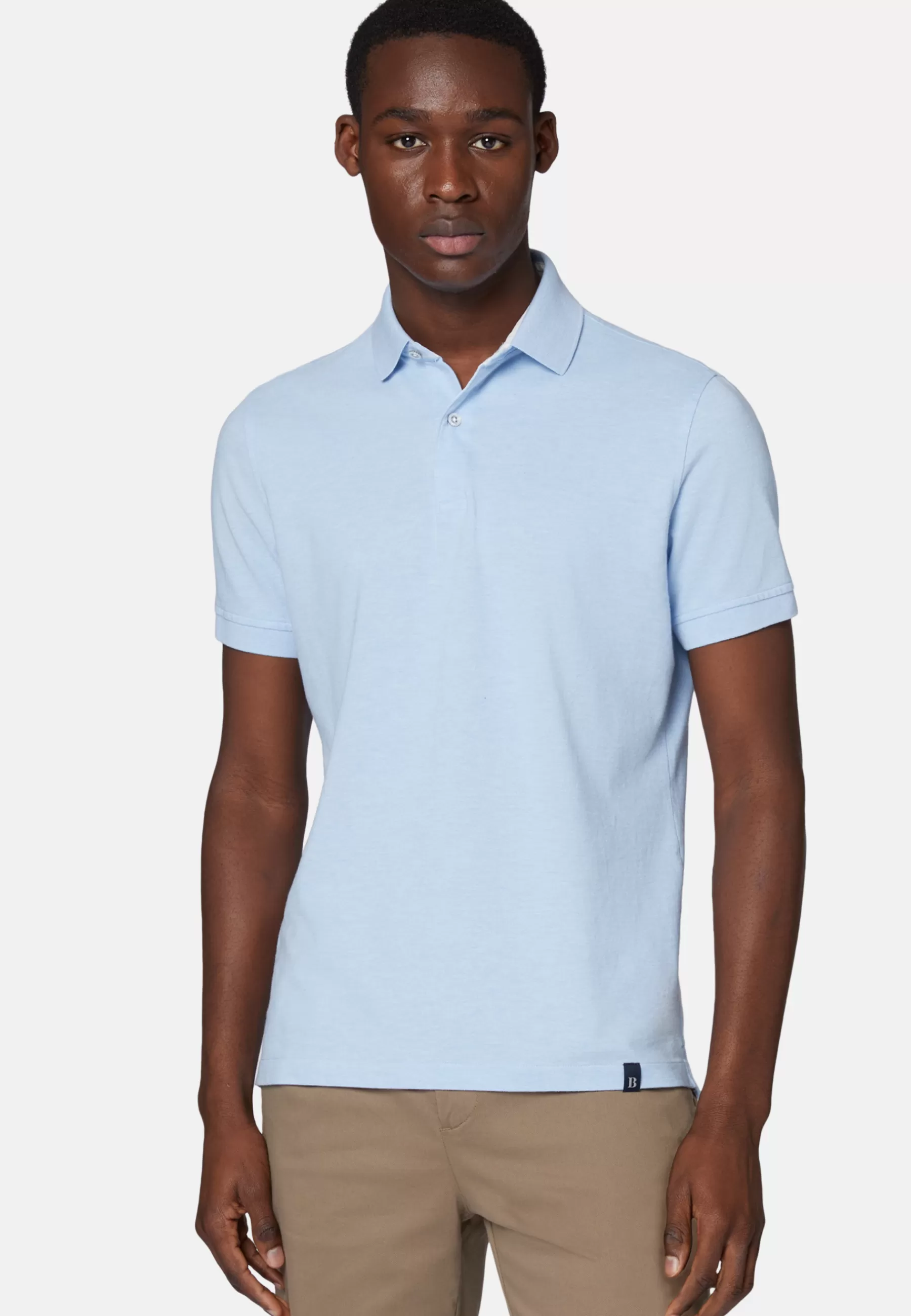 Polo Shirts^Boggi Milano Cotton Piqué Polo Shirt Light Blu