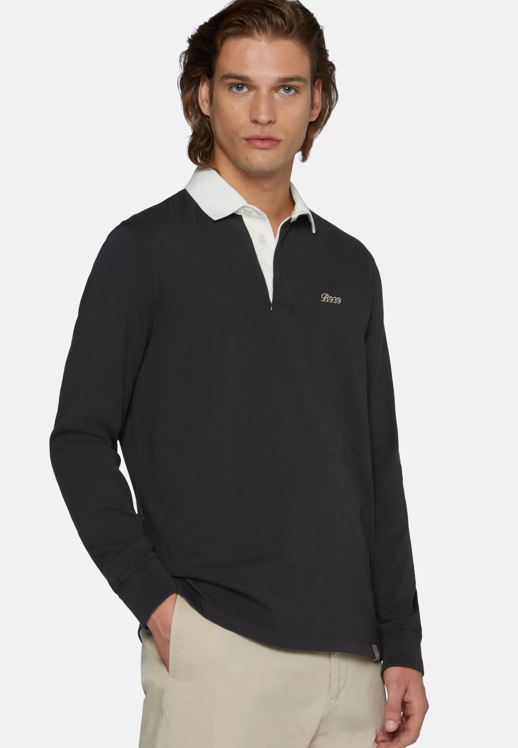 Polo^Boggi Milano Cotton Polo Shirt Black