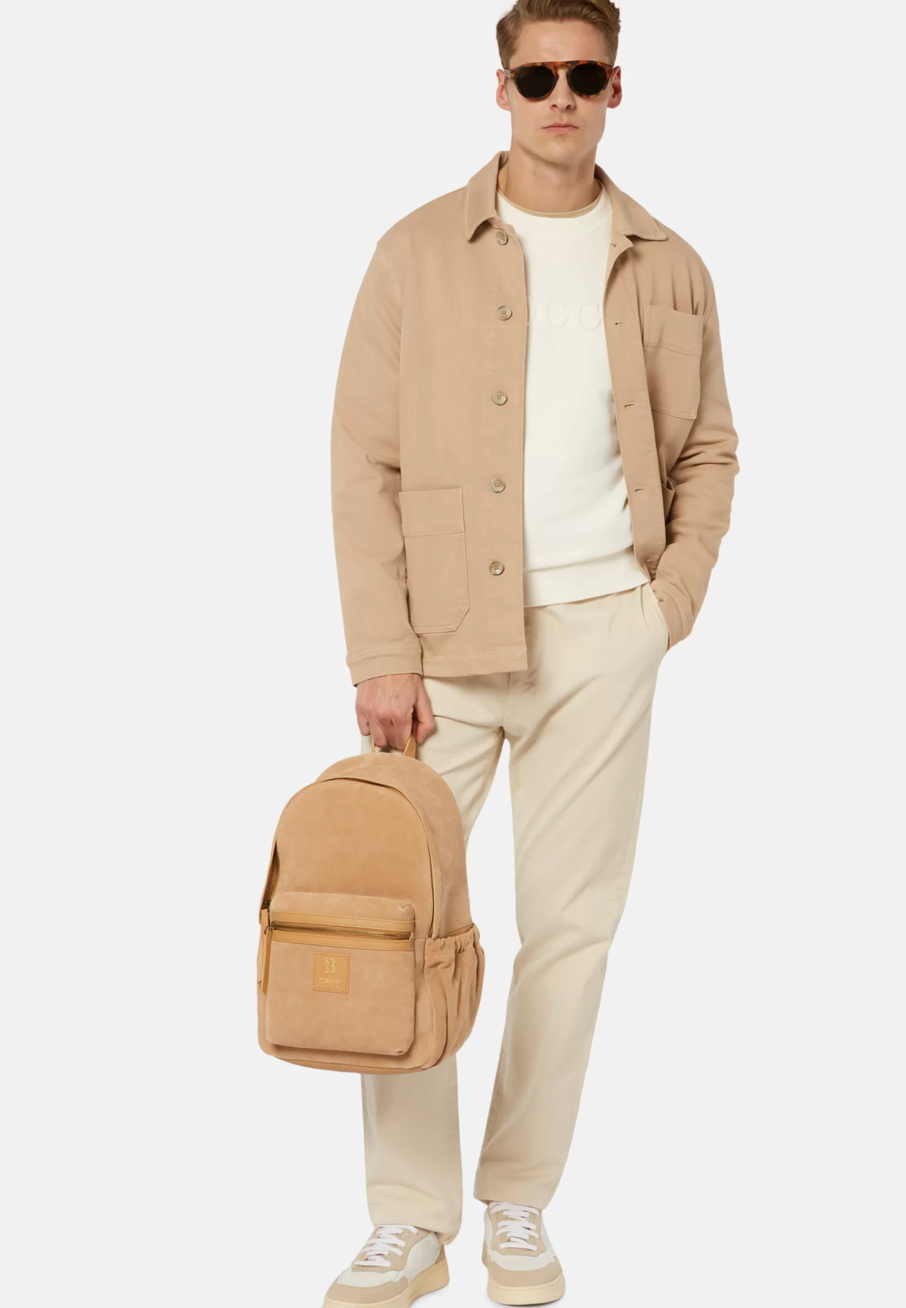 Outerwear^Boggi Milano Cotton Shirt Jacket Beige