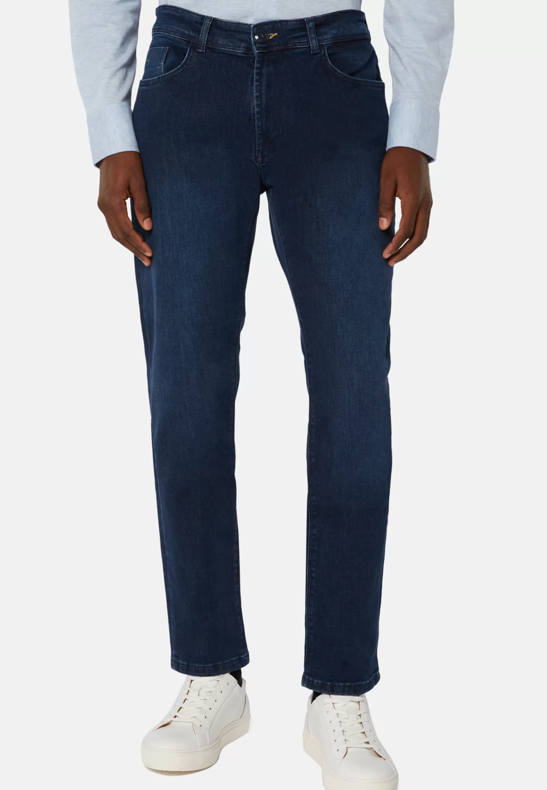 Pants and Jeans | Must-Have^Boggi Milano Dark Blue Stretch Denim Jeans Dark Indigo