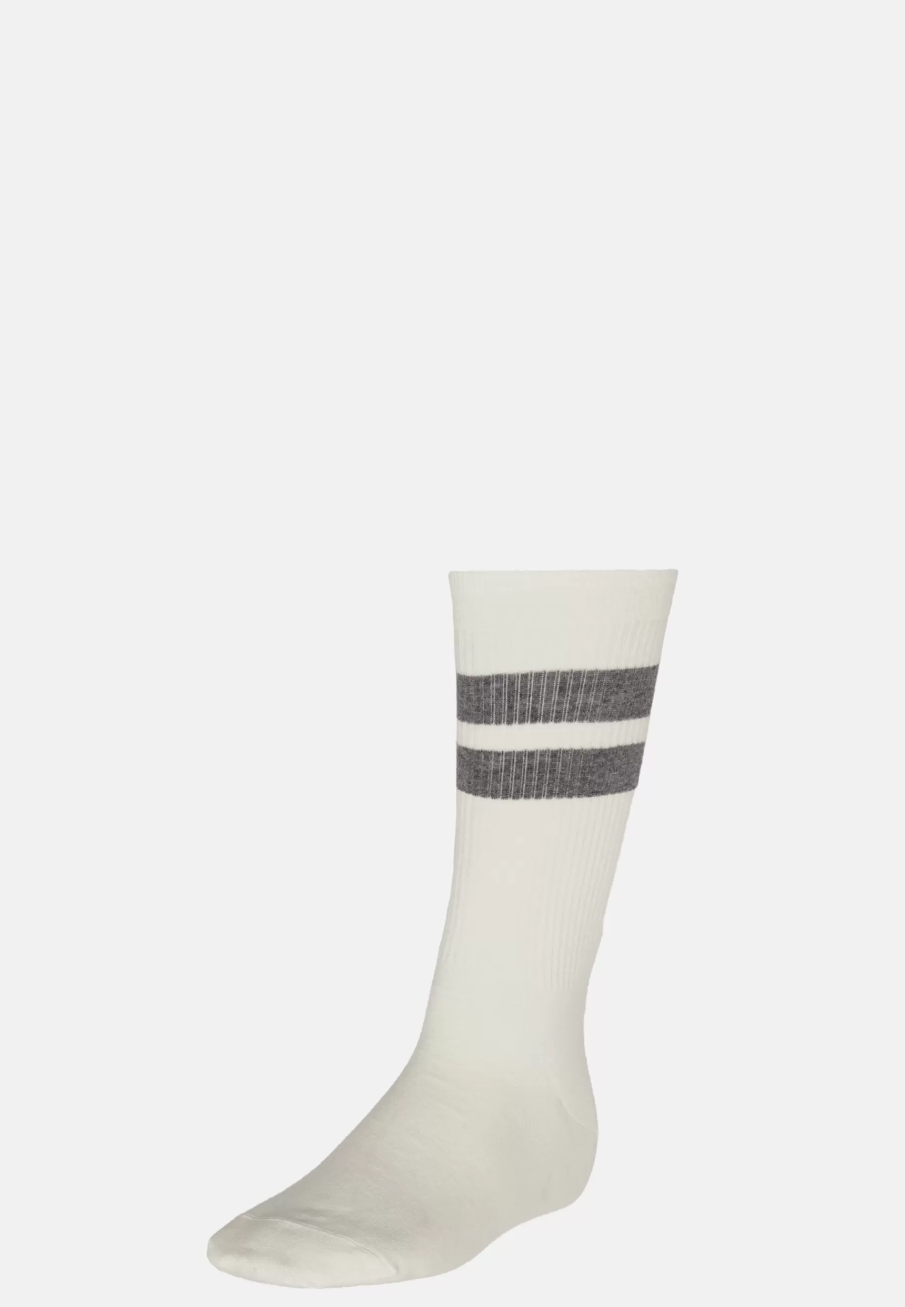 Socks^Boggi Milano Double Striped Socks in a Cotton Blend White