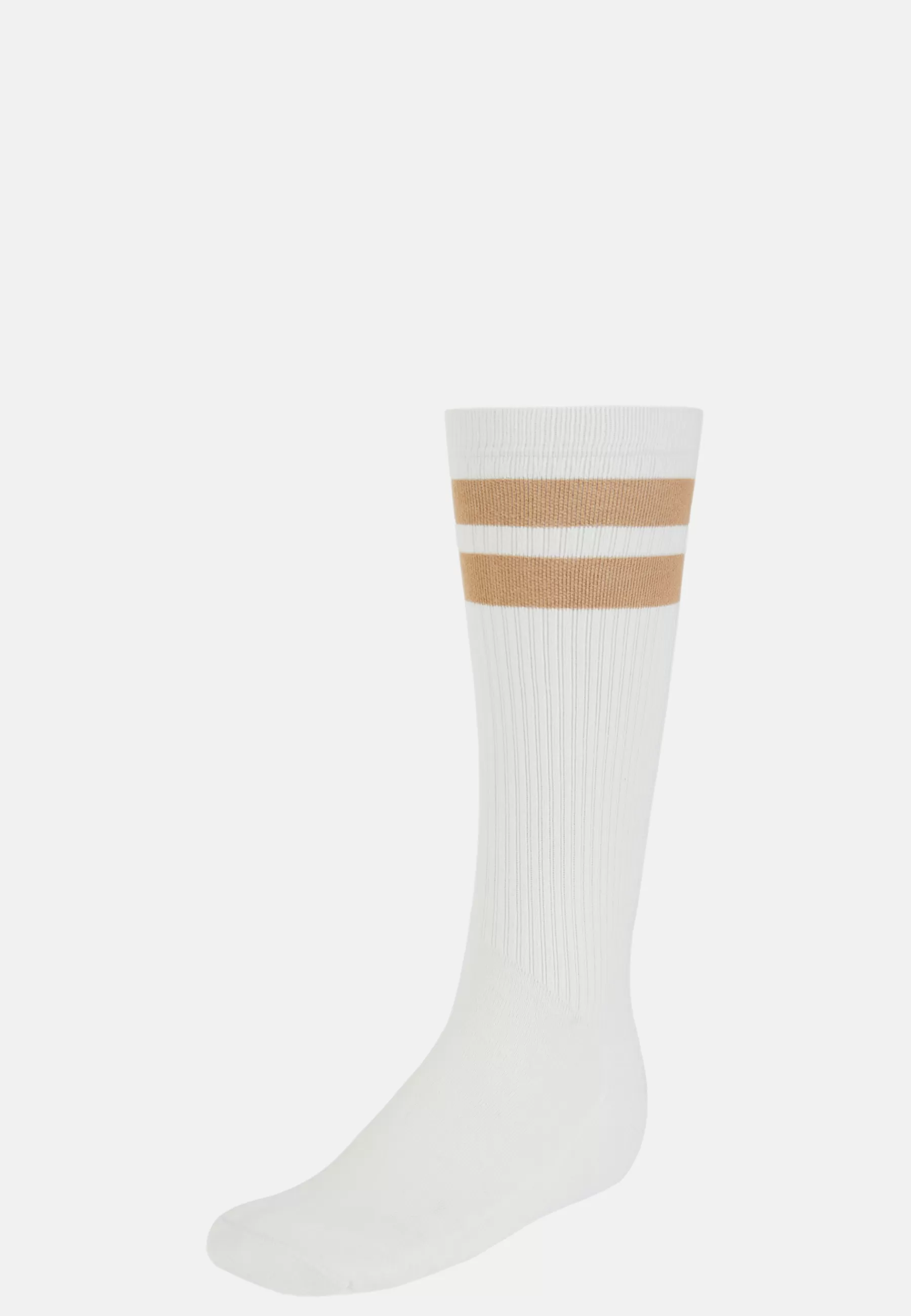 Socks^Boggi Milano Double Striped Socks in a Cotton Blend White