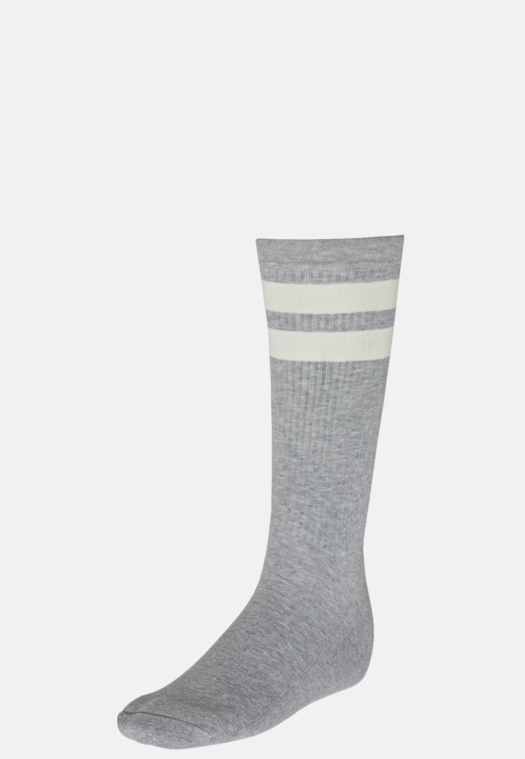 Socks^Boggi Milano Double Striped Socks in a Cotton Blend Grey