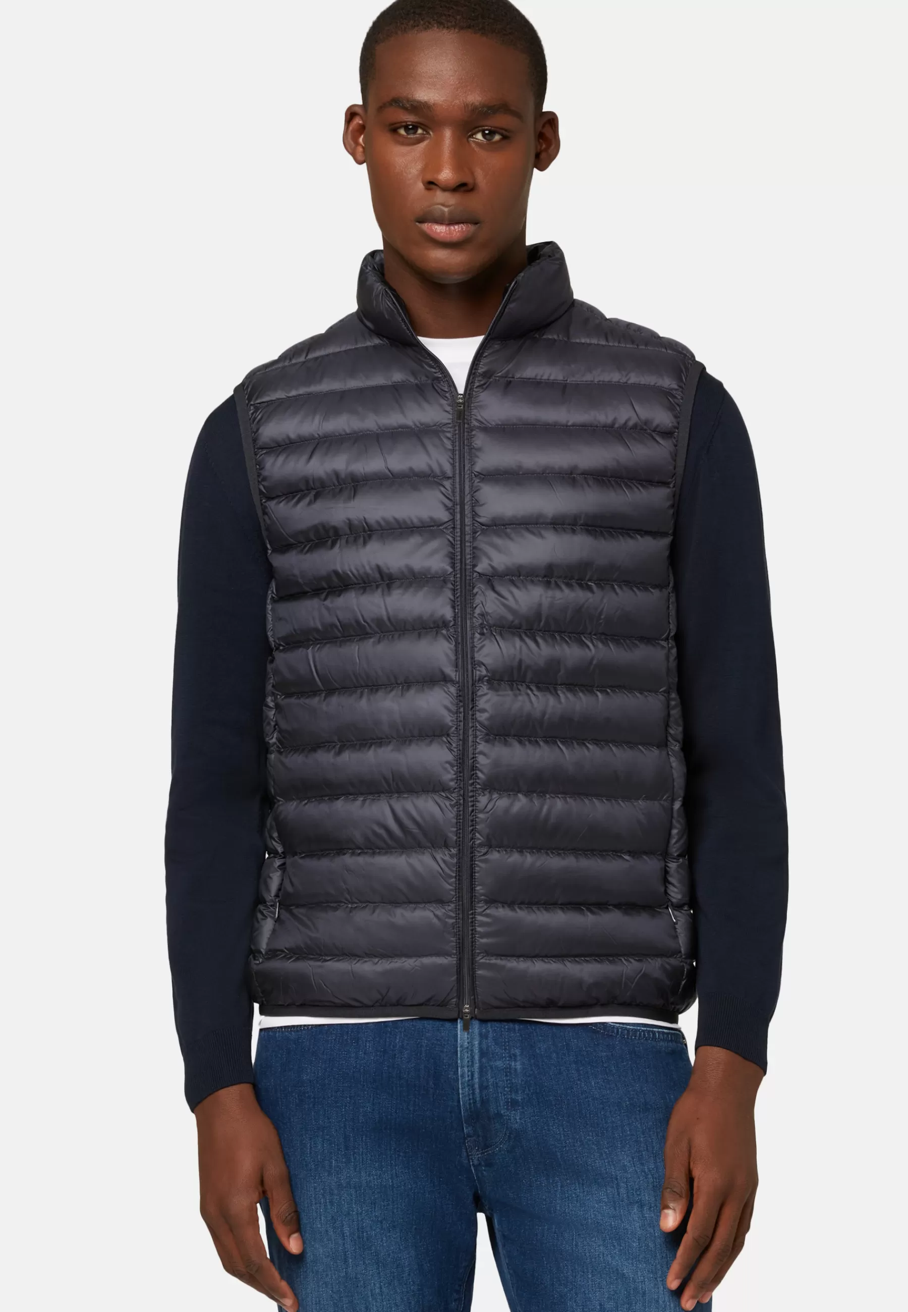 Outerwear^Boggi Milano Down-filled Quilted Nylon Gilet Navy blue