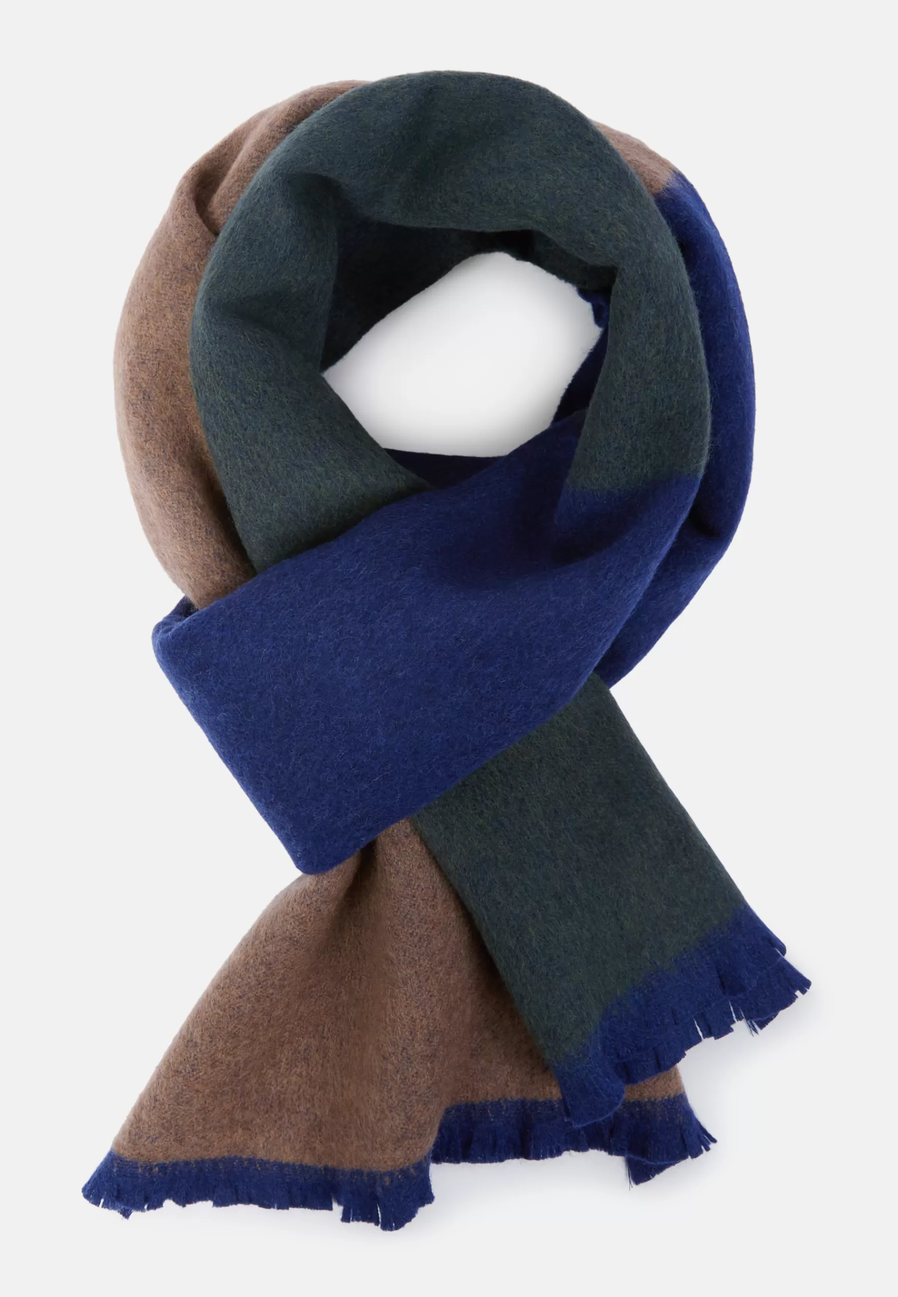 Scarves^Boggi Milano Drill Wool Scarf Navy blue