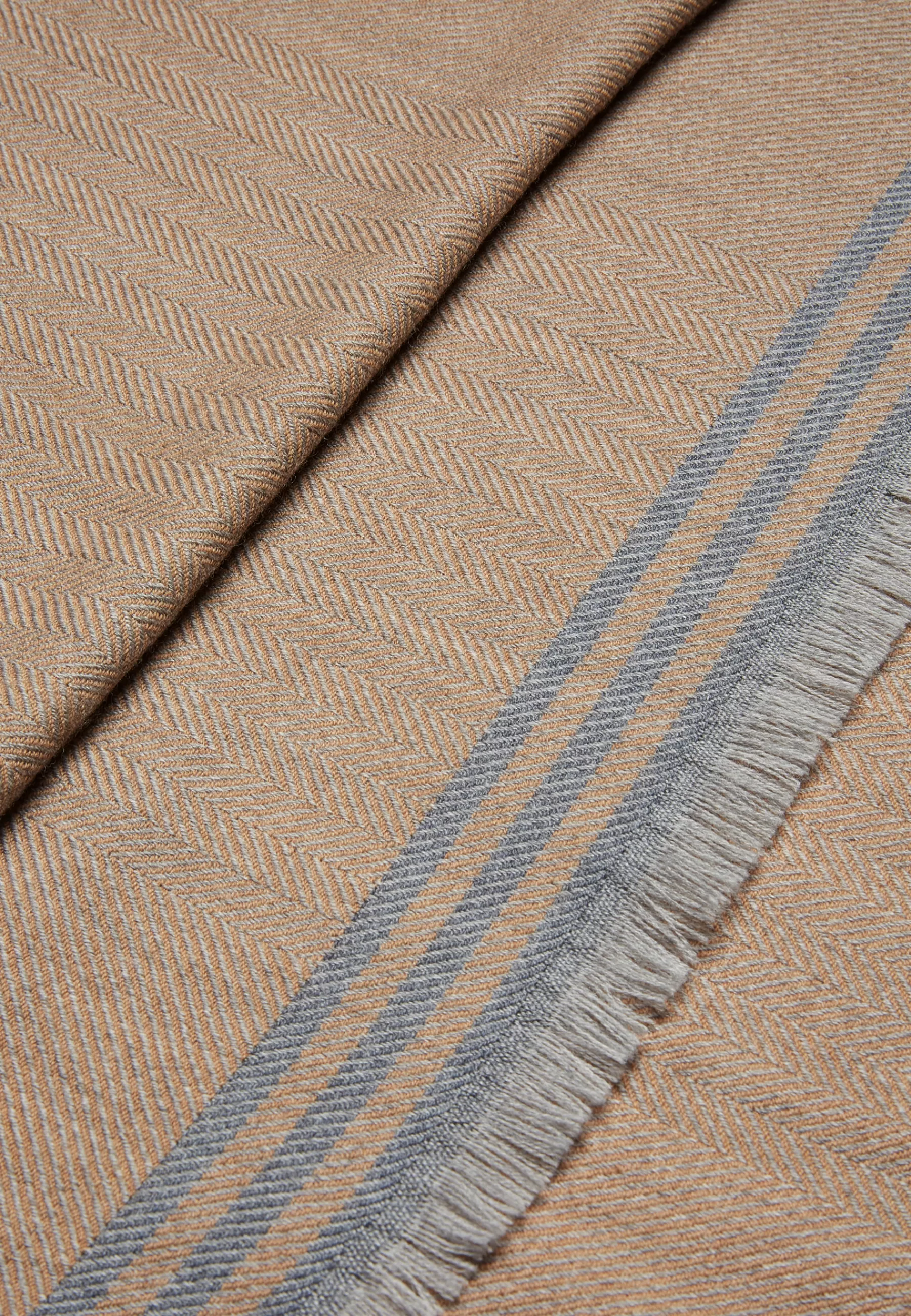 Scarves^Boggi Milano Drill Wool Scarf Hazelnut