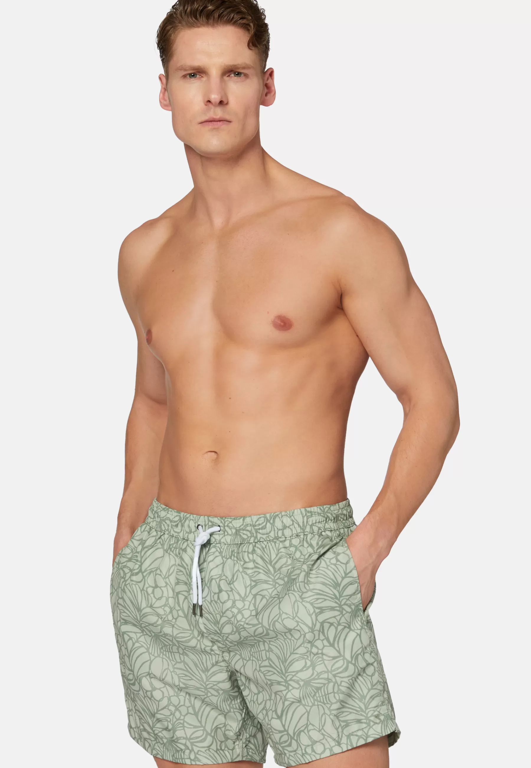 Swim Shorts^Boggi Milano Floral Print Swimsuit Green