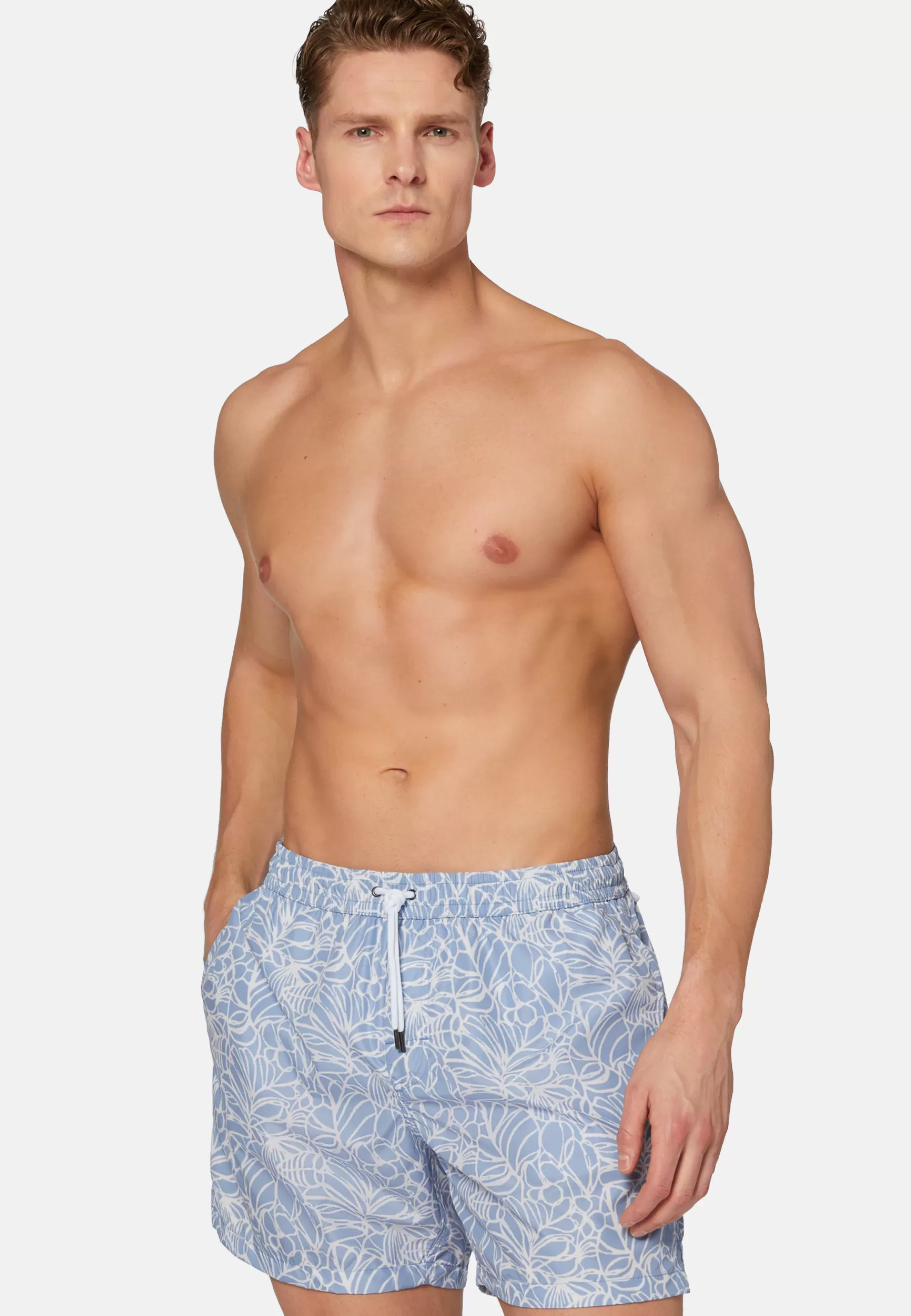 Swim Shorts^Boggi Milano Floral Print Swimsuit Light Blue